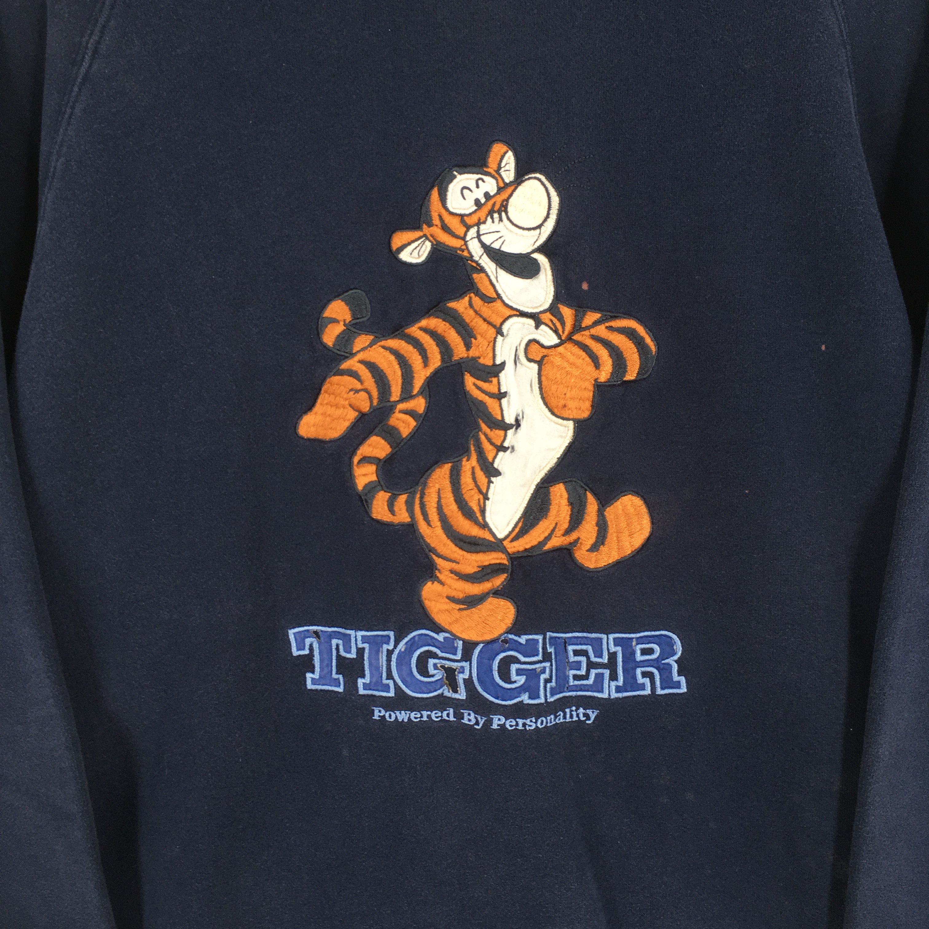 Cartoon Network Vintage 90s Tigger Disney Blue Sweatshirt Large Size US L / EU 52-54 / 3 - 2 Thumbnail