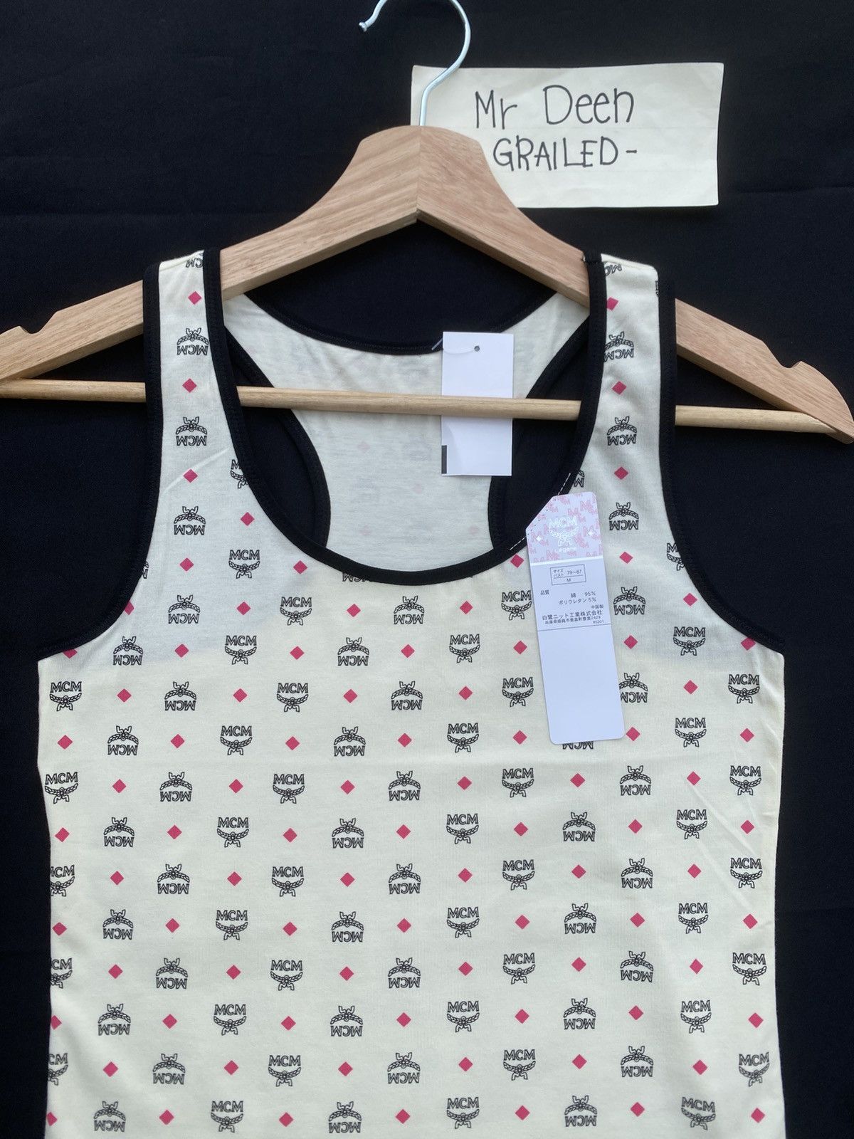 MCM Rare MCM Logos Sleeveless Top Size M / US 6-8 / IT 42-44 - 1 Thumbnail