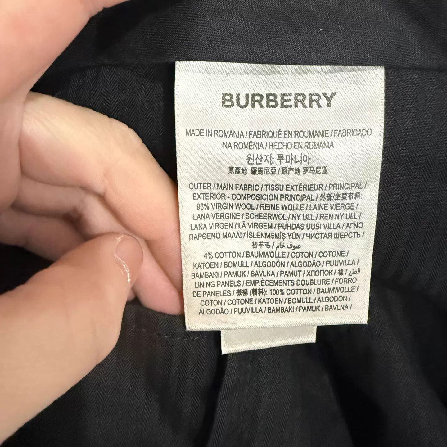 Burberry Burberry black brown colorblock wool pant 54 mint Size US 38 / EU 54 - 4 Thumbnail