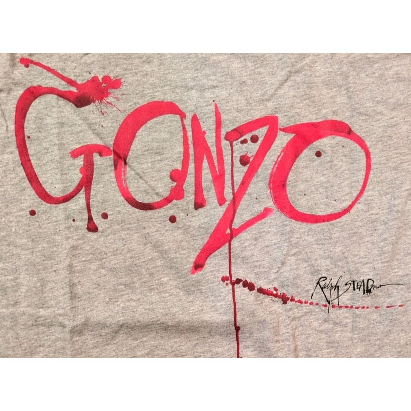 Hunter VINTAGE Hunter S. Thompson Ralph Steadman Fear And Loathing T Shirt XL GRAY Gonzo Shirt Mens Graphic Print 70s Hippie Psychedelic Art Size US XL / EU 56 / 4 - 3 Thumbnail