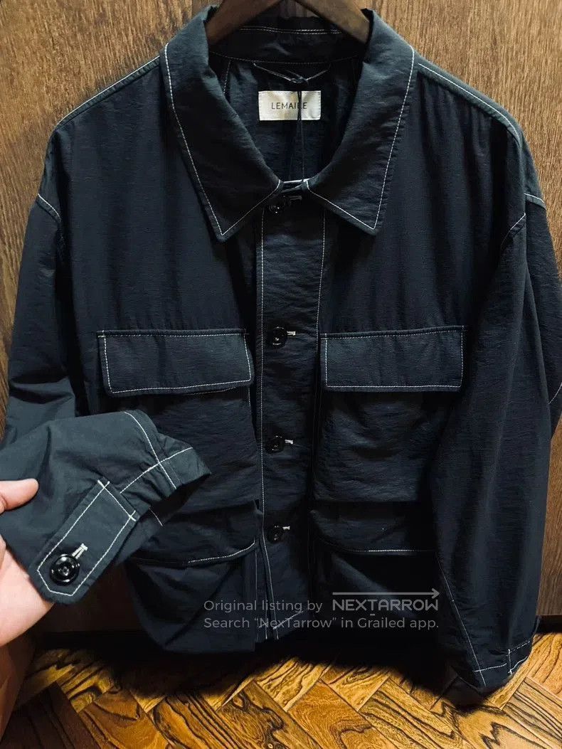 Lemaire Lemaire Men's Black Lightweight Jacket. Size US M / EU 48-50 / 2 - 4 Thumbnail