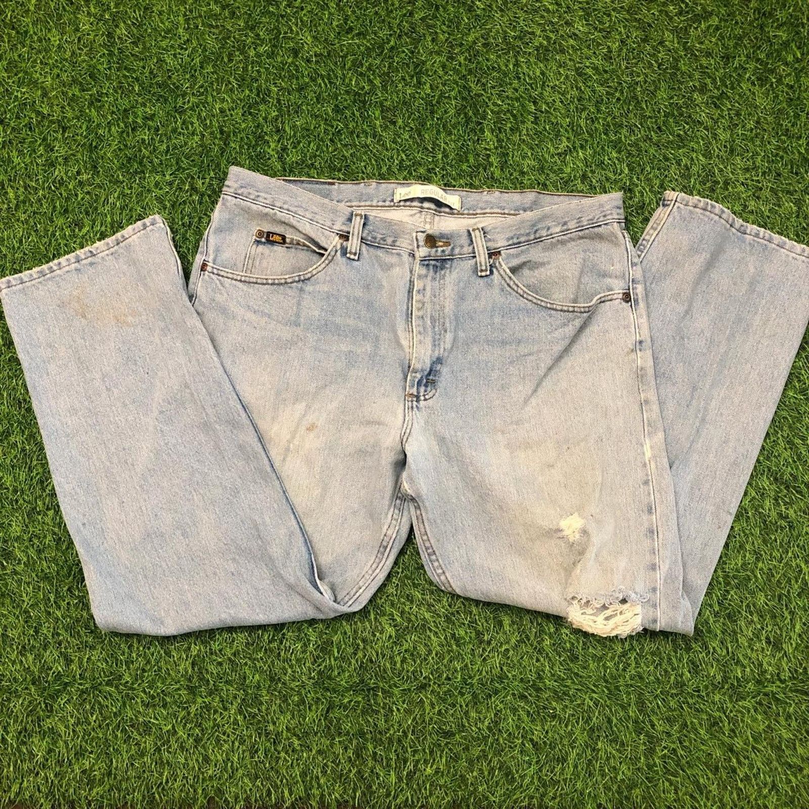 Lee Men’s Distressed Vintage Lee Denim Jeans Size US 38 / EU 54 - 1 Thumbnail