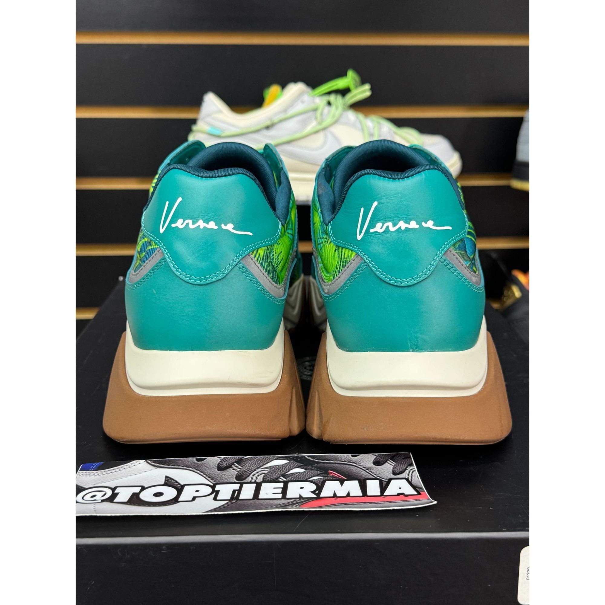 Versace VERSACE SQUALO PALM LEAVES SZ 43 Size US 10 / EU 43 - 4 Thumbnail
