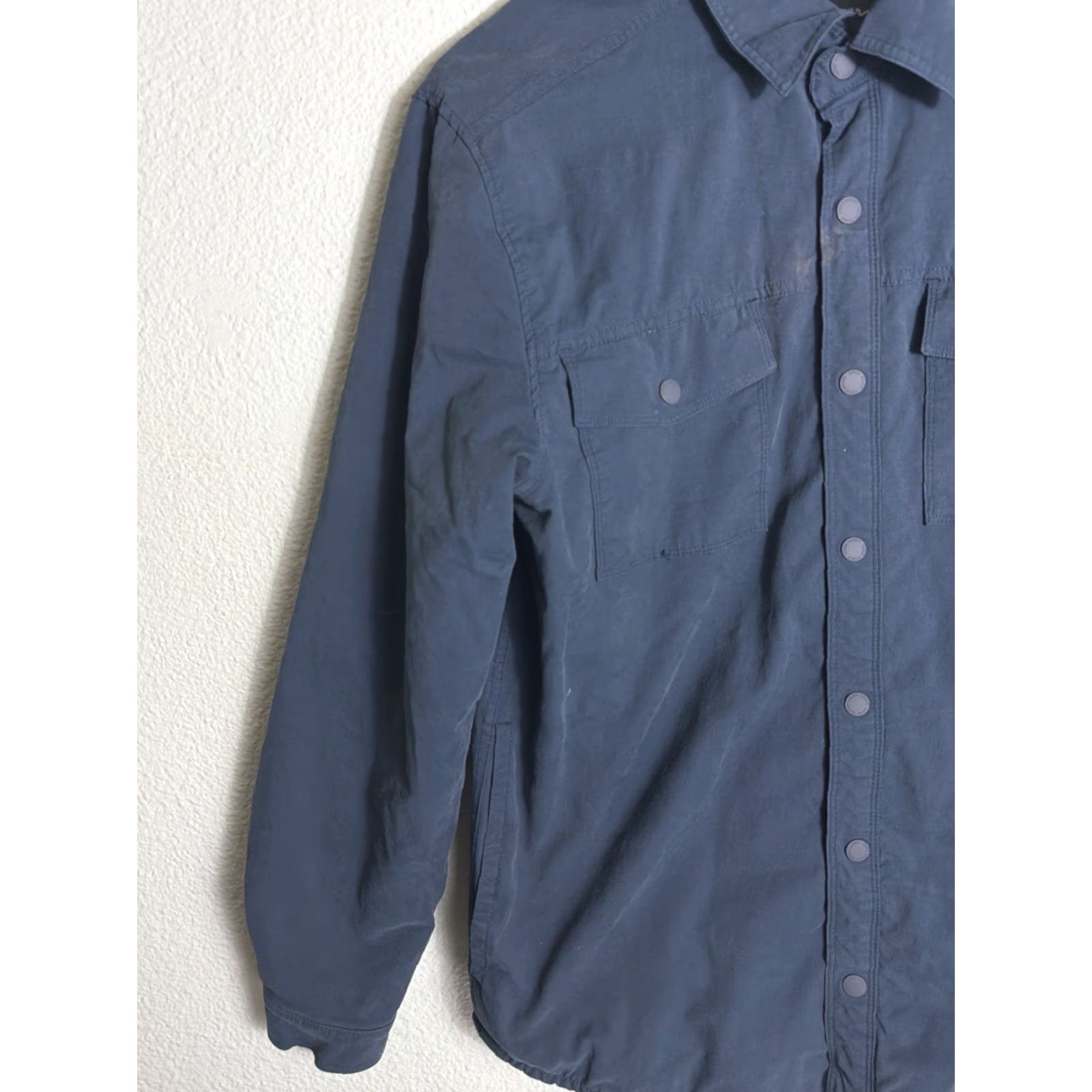 Eddie Bauer Eddie Bauer Jacket Mens M Blue Fleece Lined Shacket Snap Front Voyager Windbreaker Outdoor Pockets Mens Size US M / EU 48-50 / 2 - 3 Thumbnail