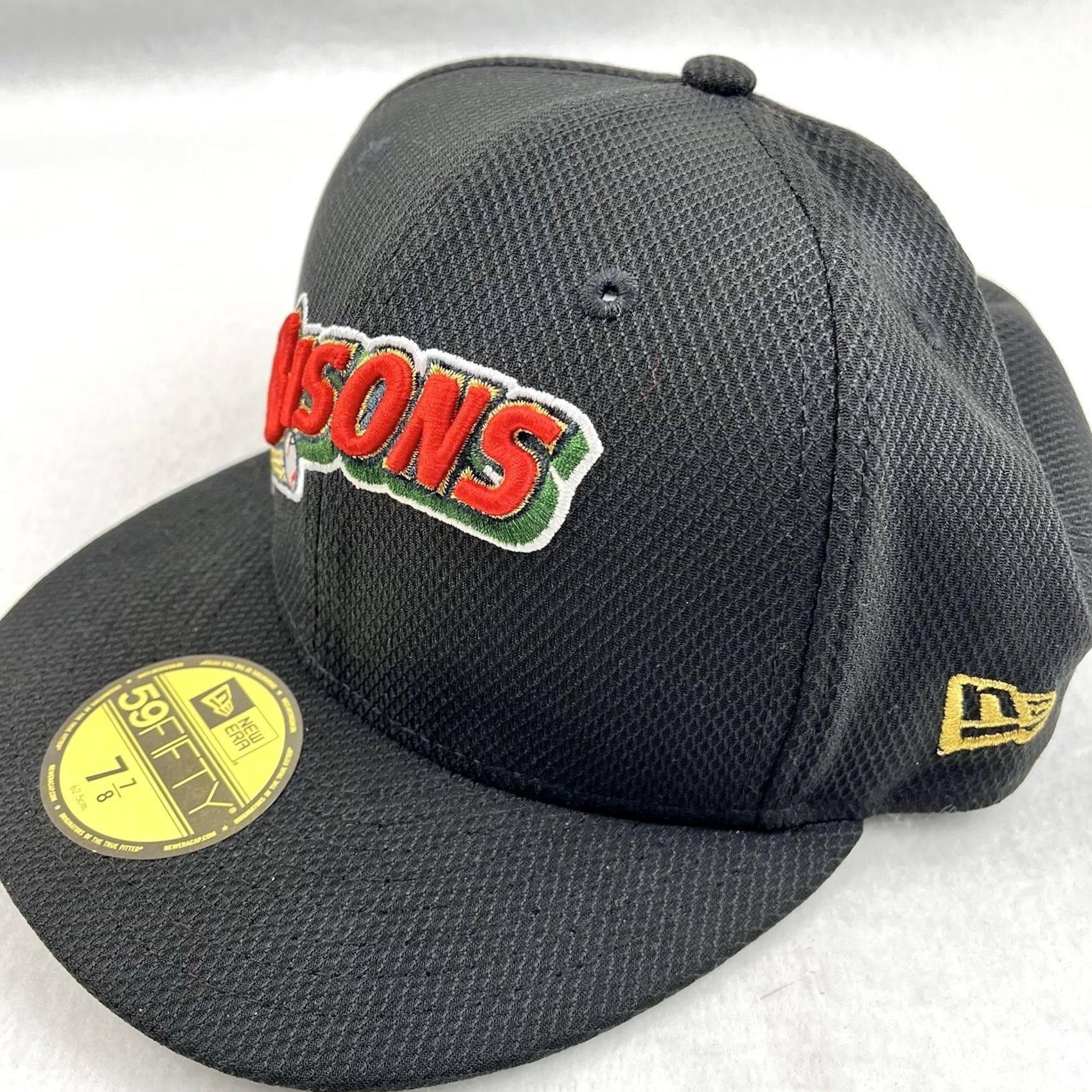 New Era Buffalo Bisons New Era 59fifty Black Green Fitted Cap 7-7/8 NWT MiLB Mens Cap Size ONE SIZE - 3 Thumbnail