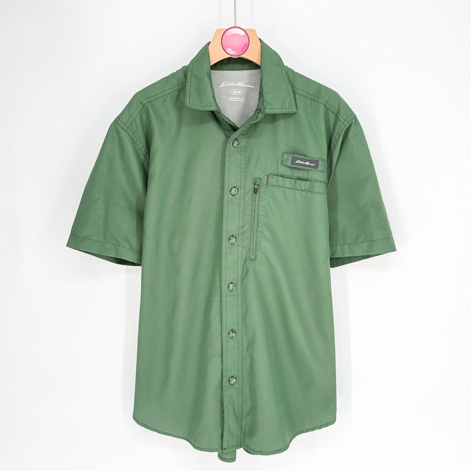 Eddie Bauer Eddie Bauer Shirt Green Lightweight Tech Woven Summer Mens M Size US M / EU 48-50 / 2 - 1 Thumbnail
