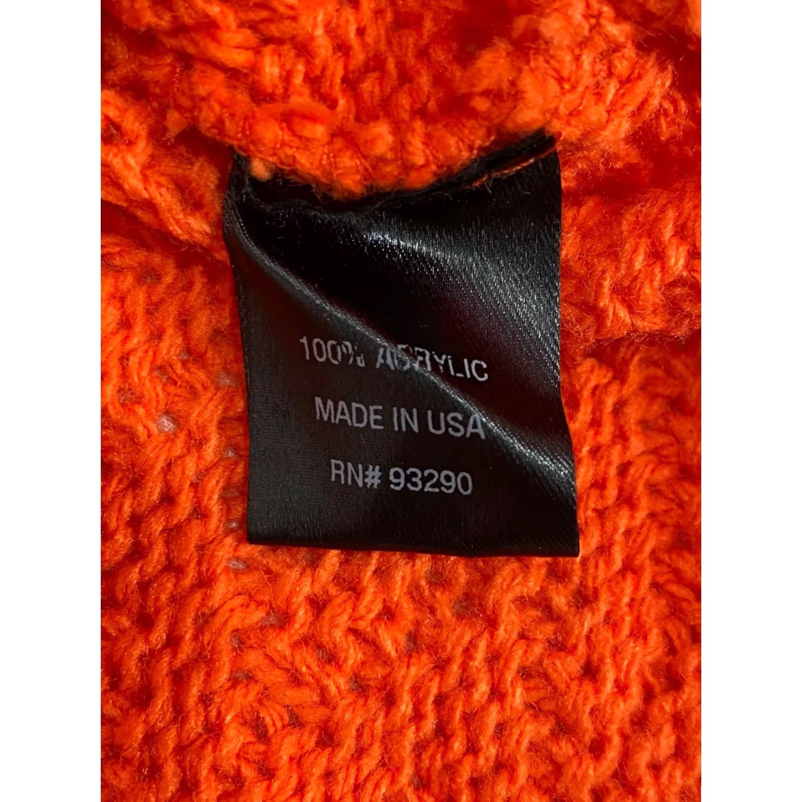 Vintage Cotton Emporium Women’s Orange Knit Crop Sweater Sz Small #623 Size S / US 4 / IT 40 - 4 Thumbnail