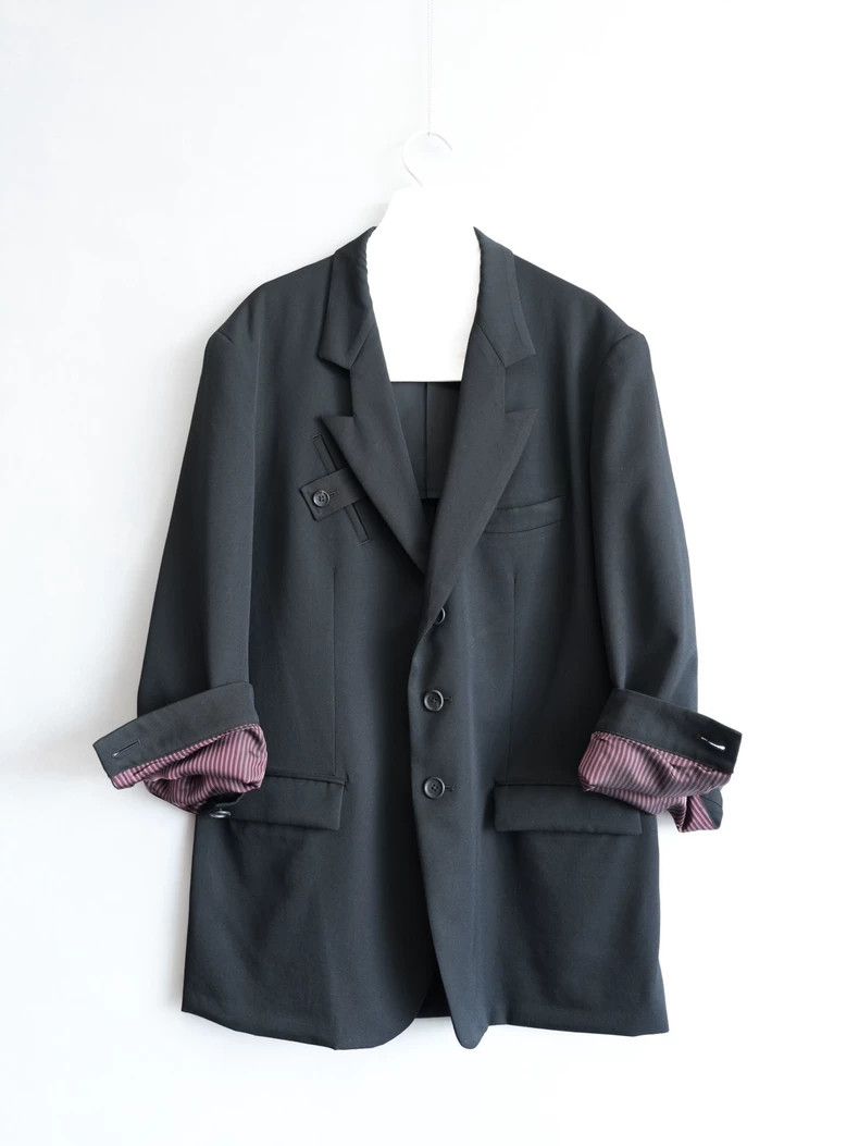 Yohji Yamamoto Yohji Yamamoto23SS Lapel Show Jacket 2503-Nextarrow Size US M / EU 48-50 / 2 - 2 Thumbnail