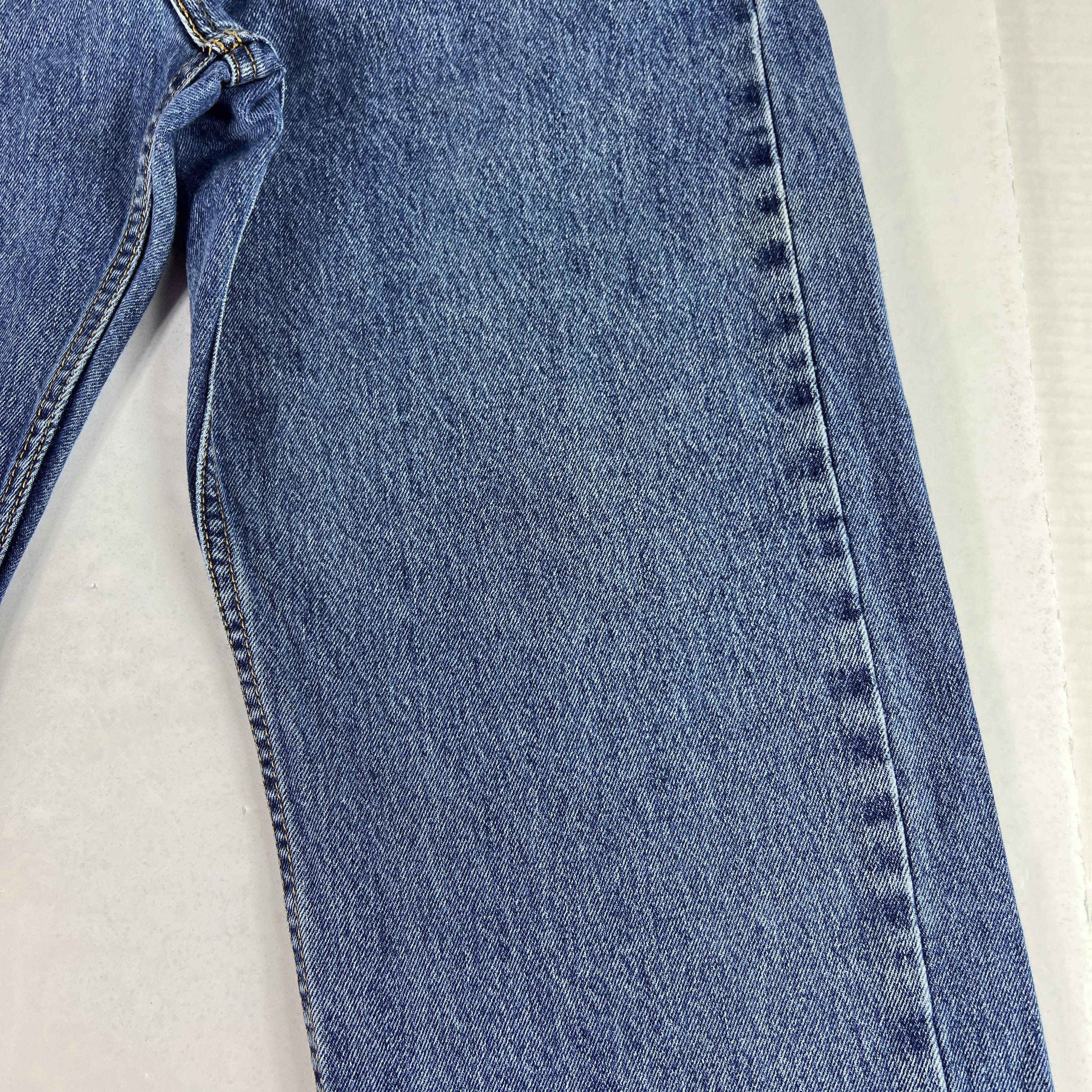 Levi's Levi's Jeans 505 Regular Straight Blue Faded Cotton Denim Size US 36 / EU 52 - 4 Thumbnail