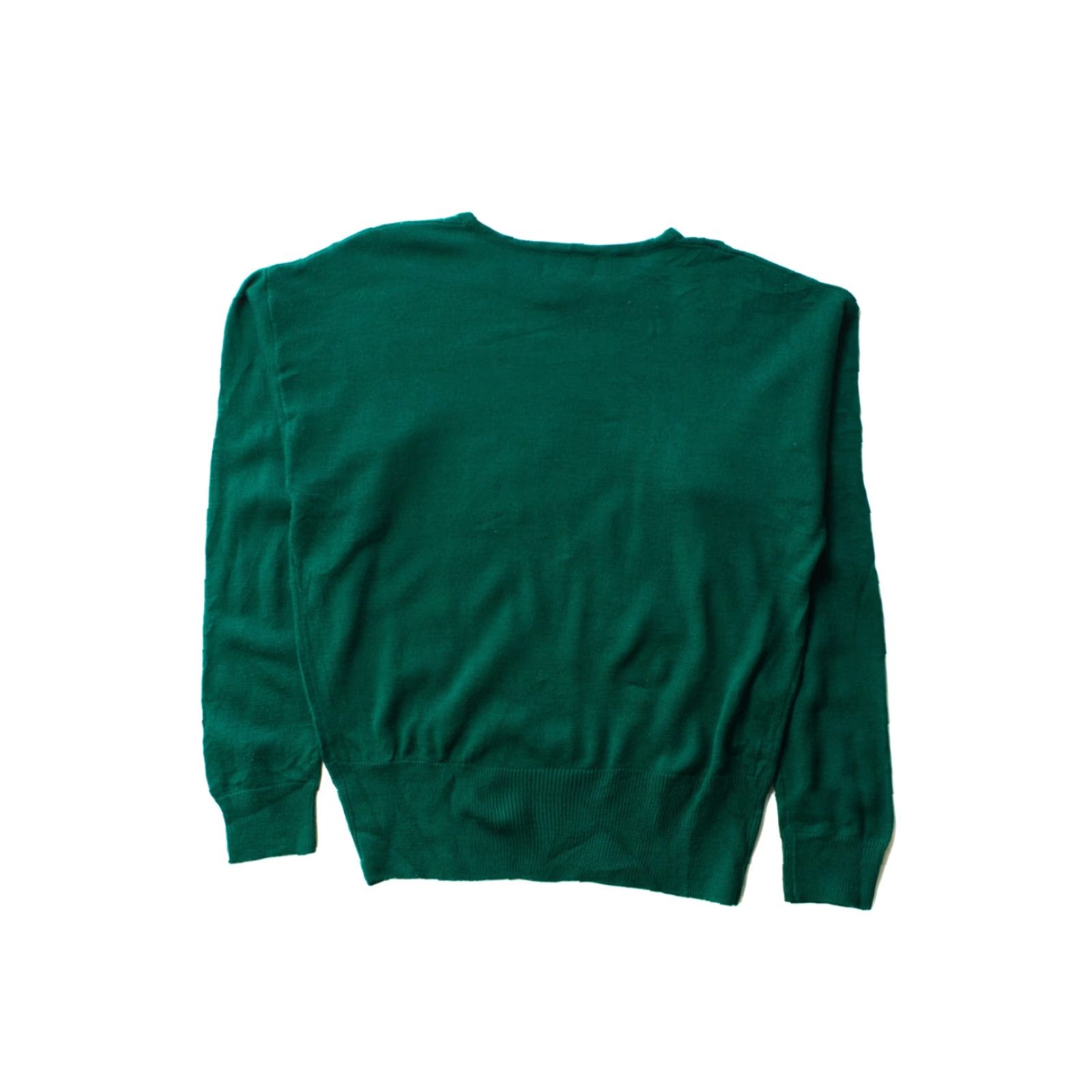 Vintage VINTAGE Koret Sweater Shirt Green Medium 1990s Acrylic Wool Embroidered Womens Size M / US 6-8 / IT 42-44 - 4 Thumbnail