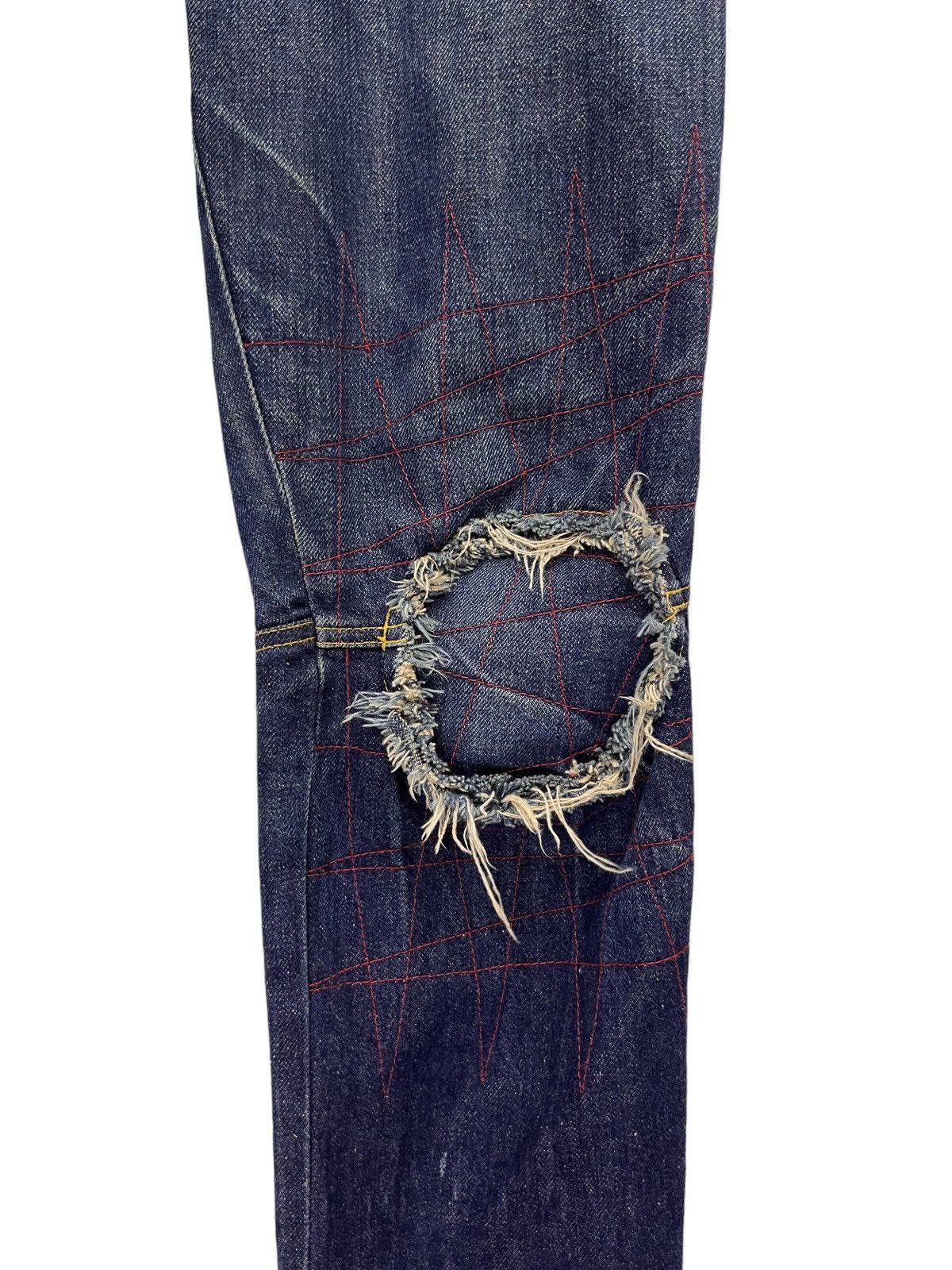 Christopher Nemeth 🔥DESIGNER NEMETH Grunge Blow Knee Patched Distressed Size US 28 / EU 44 - 6 Thumbnail