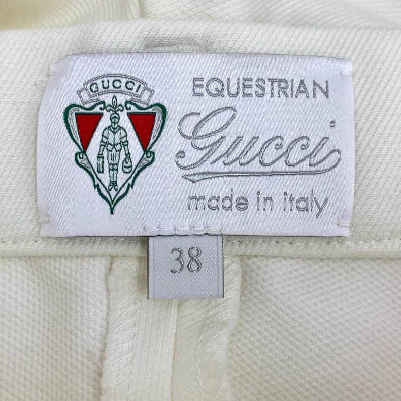 Gucci Gucci Beige striped webbing cotton casual trousers 2505-Nex Size 25" / US 0 / IT 36 - 5 Thumbnail