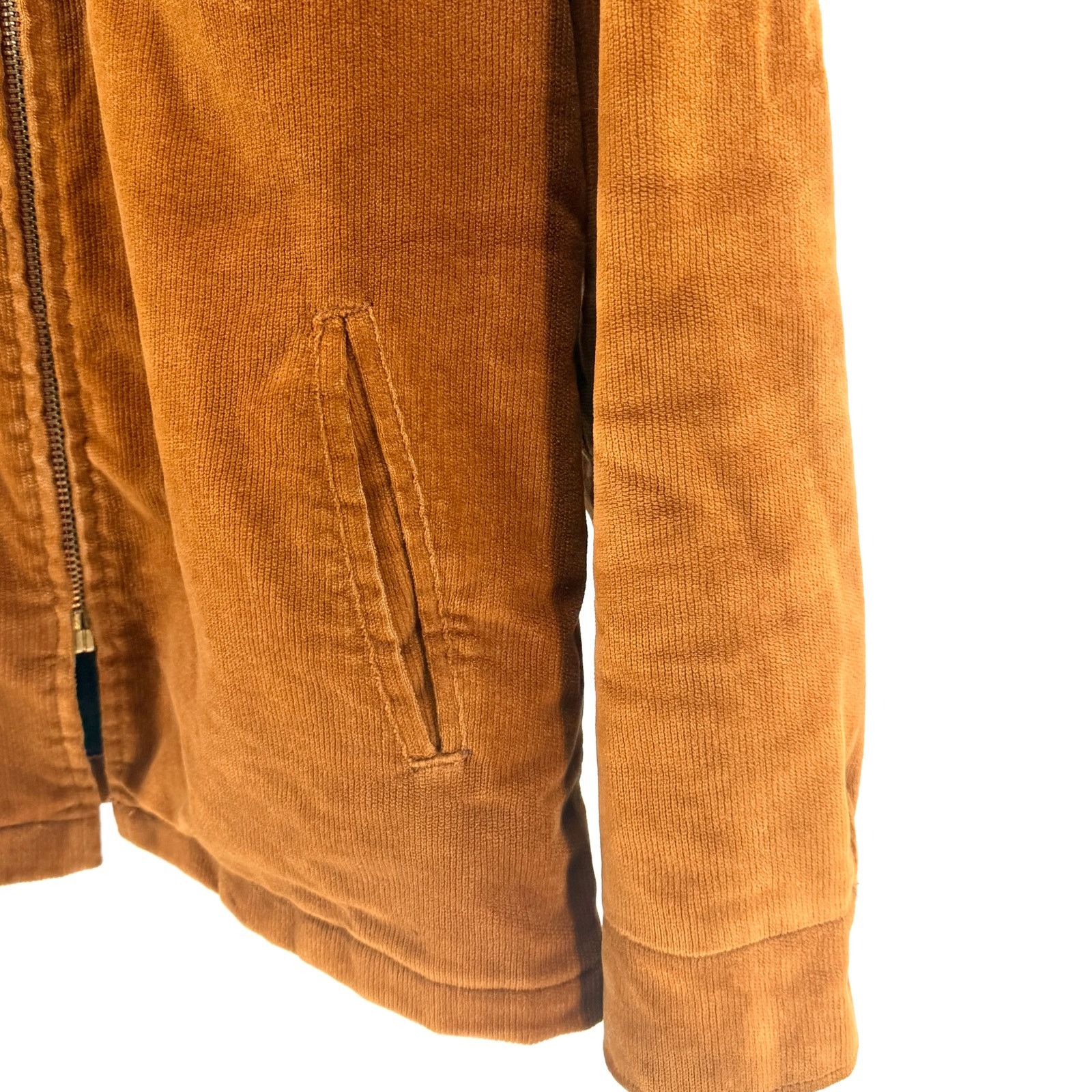 Vintage Vintage 70s William Barry Brown Corduroy Bomber Jacket Size US L / EU 52-54 / 3 - 3 Thumbnail