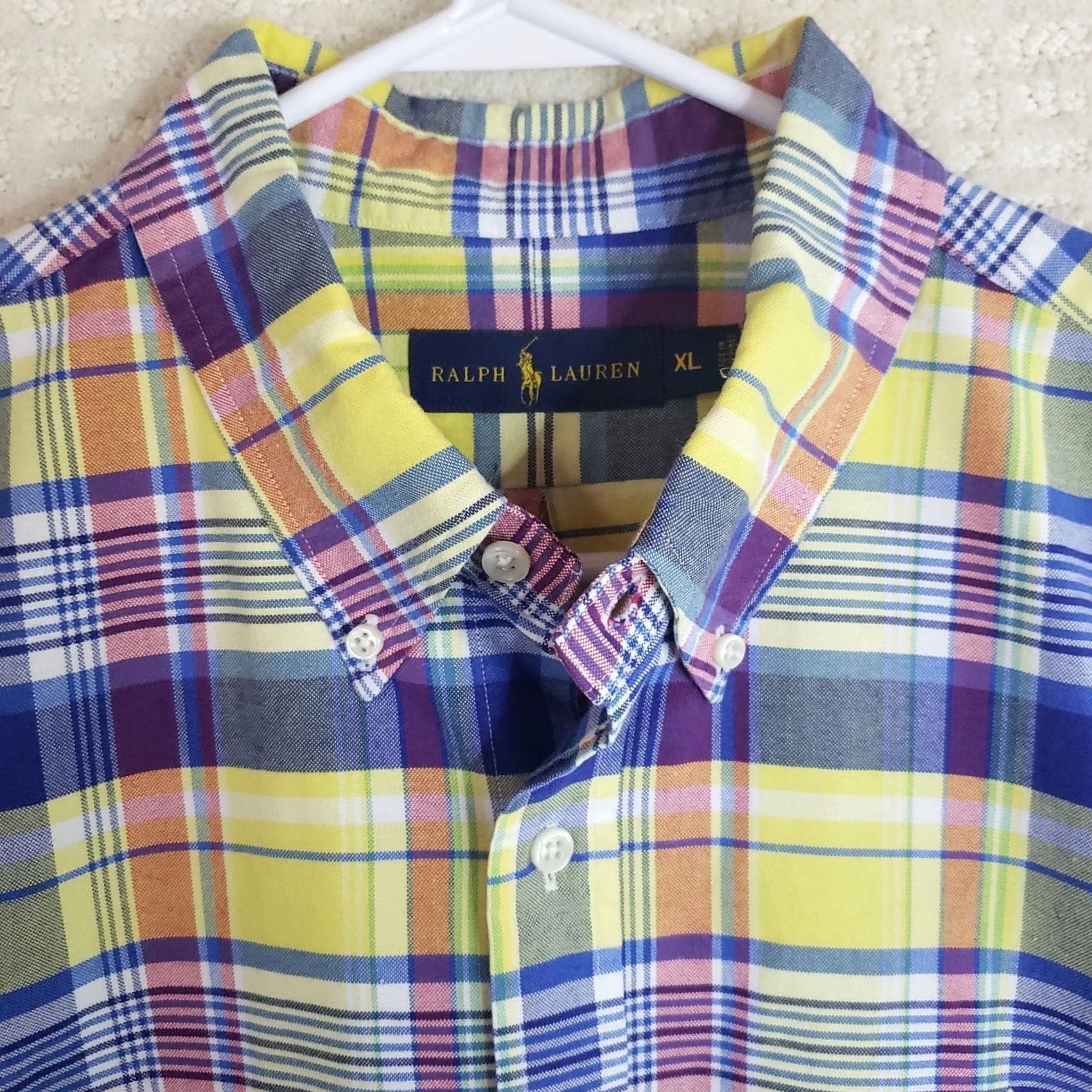 Ralph Lauren Ralph Lauren Shirt Button-Up Men's XL Cotton Multicolor Plaid Long Sleeve Button-Up Shirt Colorful Mens XL Cotton Multicolor Plaid Shirt Size US XL / EU 56 / 4 - 4 Thumbnail