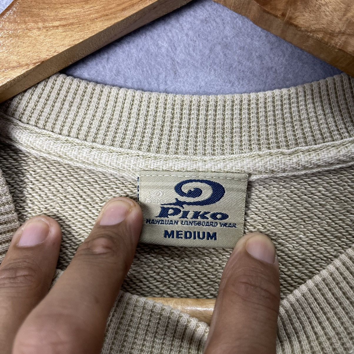 Vintage Piko Hawaiian Surf Crewneck Sweatshirt – Beige Graphic Size US M / EU 48-50 / 2 - 9 Thumbnail