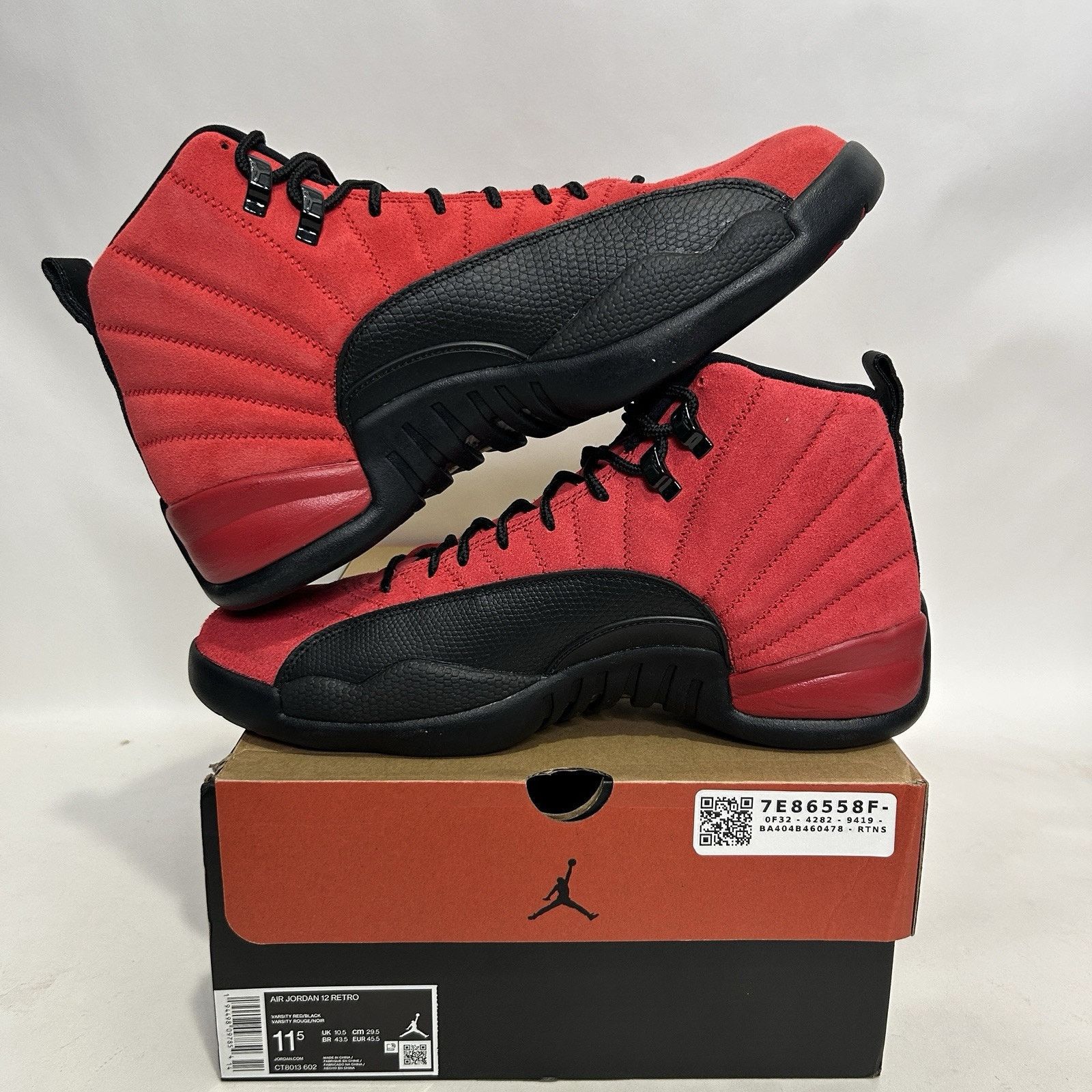Nike Nike Air Jordan 12 Retro “Reverse Flu Game” Size US 11.5 / EU 44-45 - 3 Thumbnail
