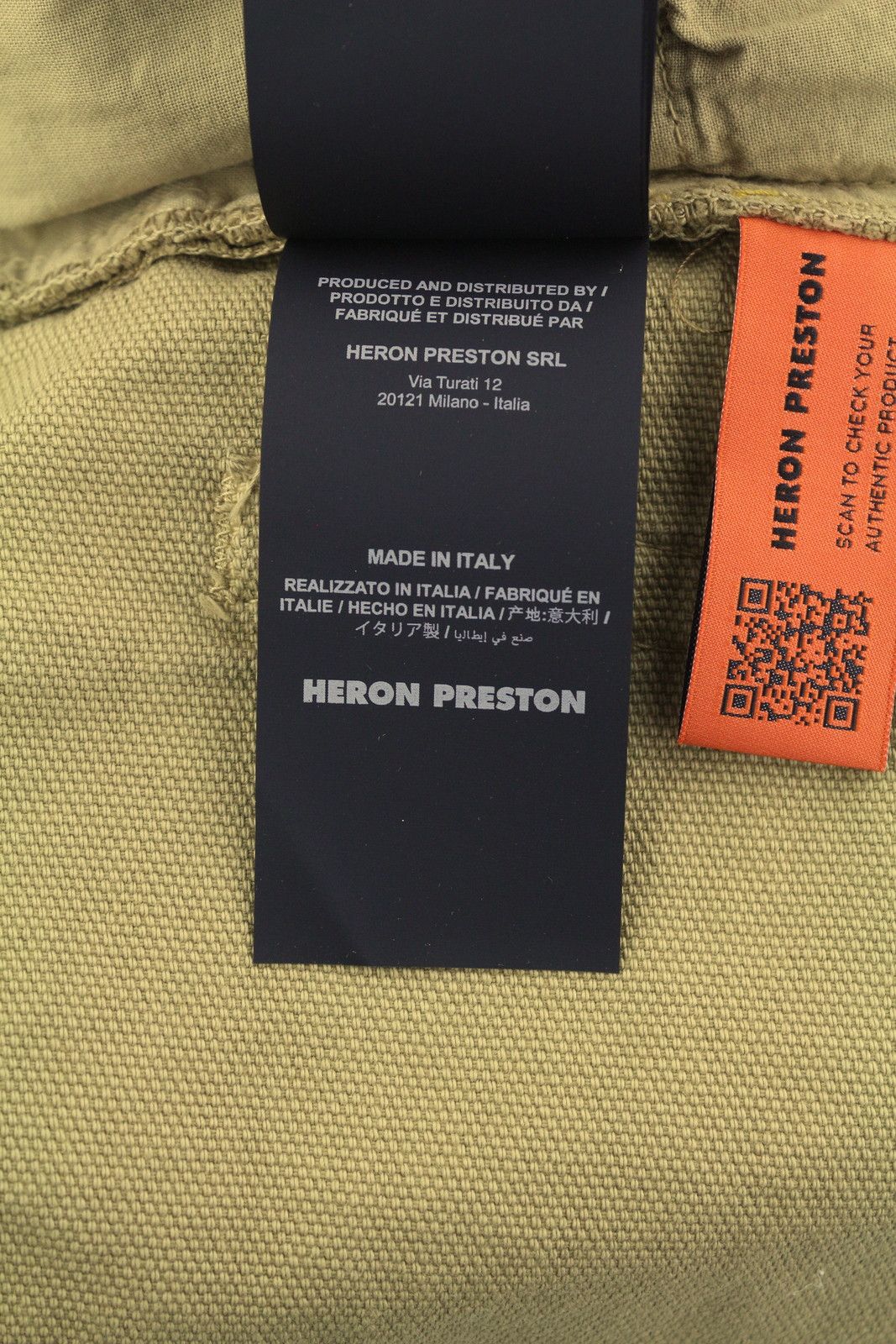 Heron Preston M Denim Beige Distress Painted Casual Shorts 84391 Size US 32 / EU 48 - 8 Thumbnail