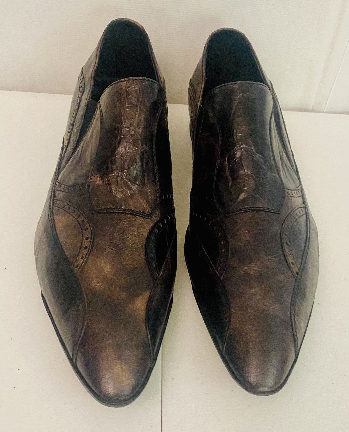 Alberto Guardiani Alberto Guardiani 🇮🇹 Monitor Lizard Y2K Point Toe 12 US New Size US 12 / EU 45 - 14 Thumbnail