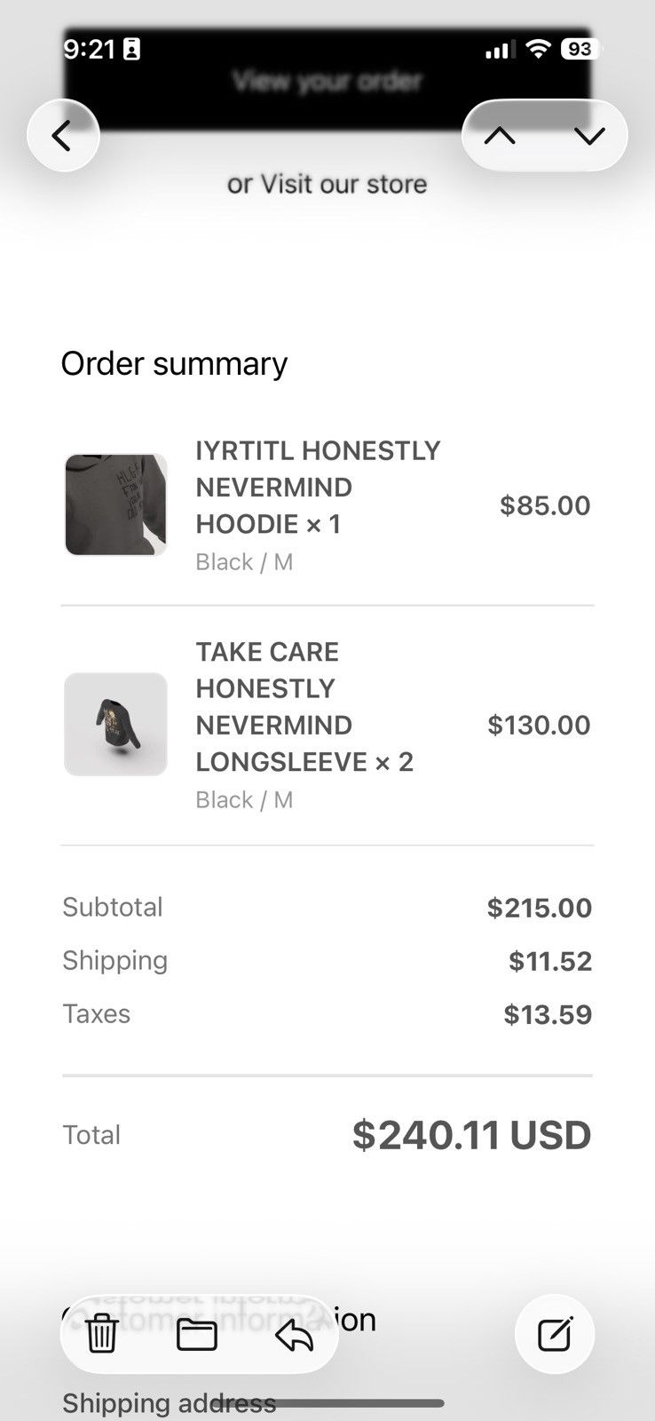 Drake 🔥🔥DRAKERELATED TAKE CARE HONESTLY NEVERMIND LONG SLEEVE Size US M / EU 48-50 / 2 - 6 Thumbnail