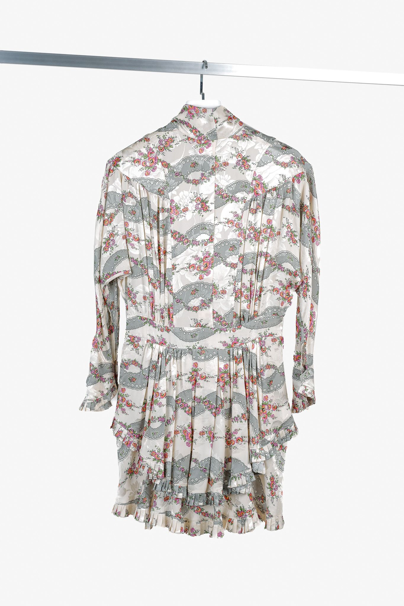 Isabel Marant Isabel Marant Josephine Antique Floral-Print Tie-Neck Dress Size M / US 6-8 / IT 42-44 - 2 Thumbnail