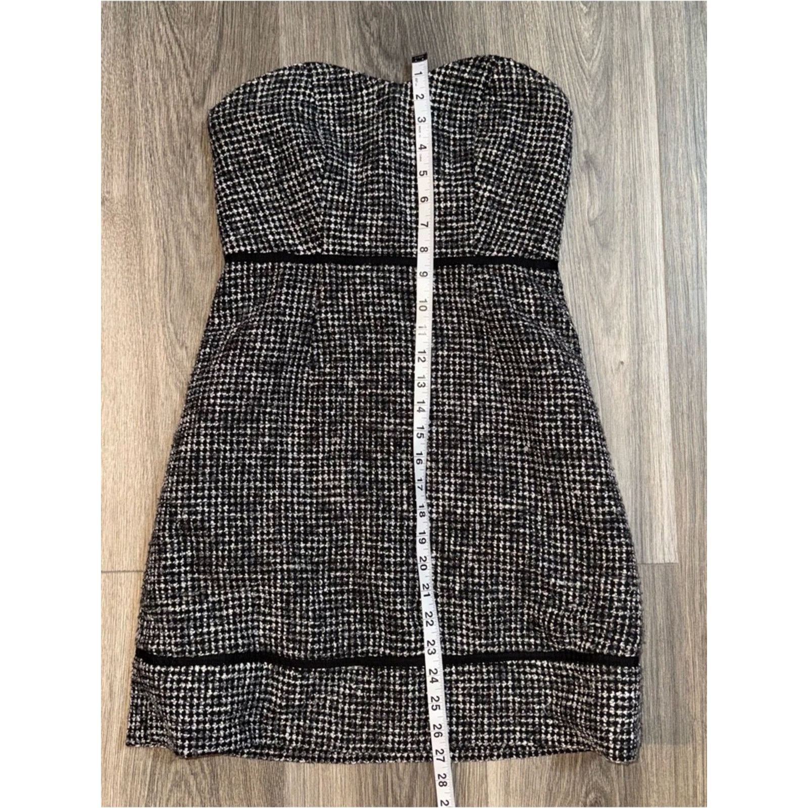 Urban Outfitters Kimchi Blue Tweed Strapless Dress Size 2 Gossip Girl Preppy Size XS / US 0-2 / IT 36-38 - 7 Thumbnail