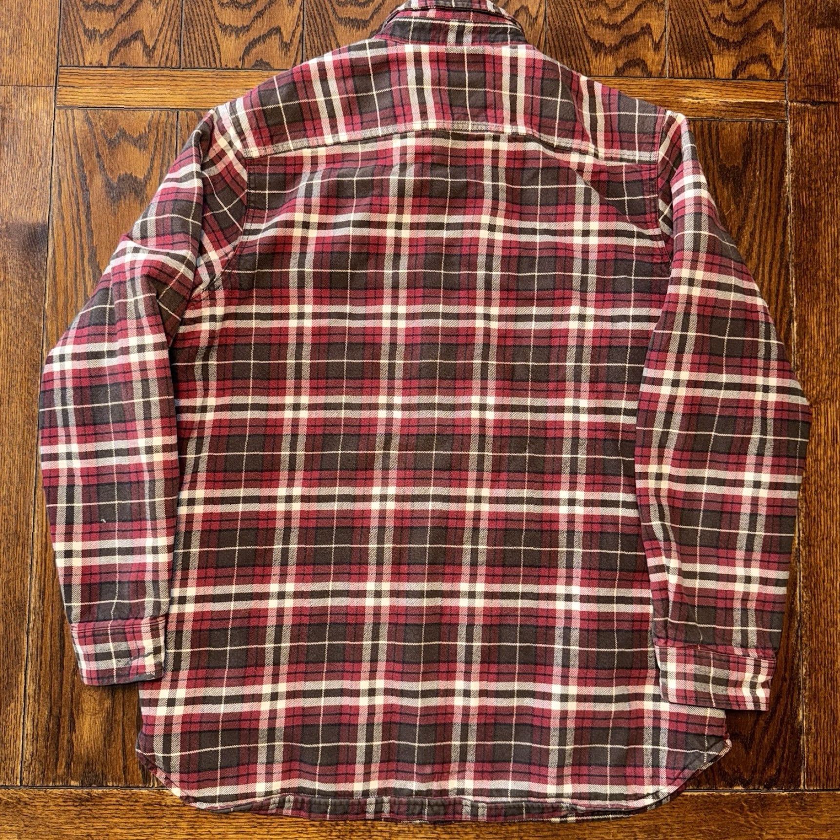 Vintage VINTAGE LL Bean Shirt Mens LT Red Wool Quilted Shacket Large Tall Button-Up Linen? Size US L / EU 52-54 / 3 - 5 Thumbnail