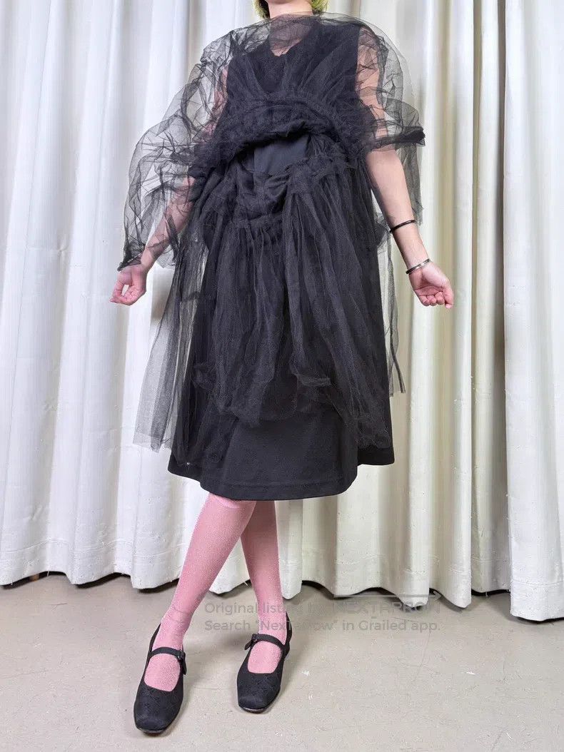 Comme des Garcons Comme Des Garcons Deconstructed Black Lace Dress Size XS / US 0-2 / IT 36-38 - 6 Thumbnail