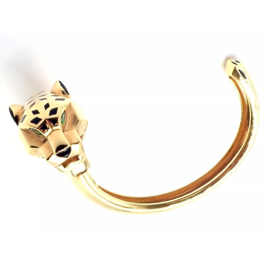 Cartier Cartier Panther Panthere 18k Yellow Gold Cuff Bracelet Size ONE SIZE - 12 Thumbnail