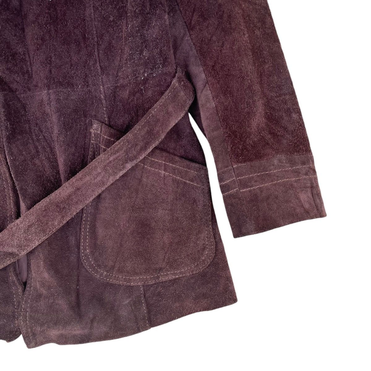 Genuine Leather × Vintage Vintage 70s Suede Leather Made In Taiwan Size US M / EU 48-50 / 2 - 5 Thumbnail
