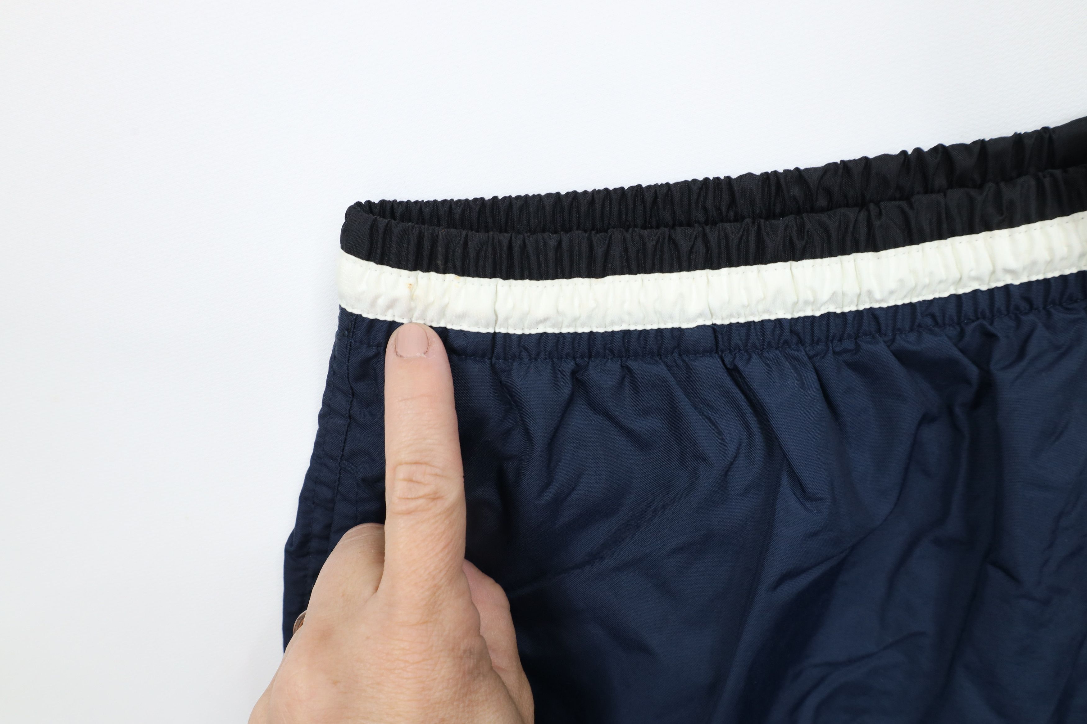 Vintage Vintage 90s Block M University of Michigan Lined Shorts Blue Size US 38 / EU 54 - 6 Thumbnail