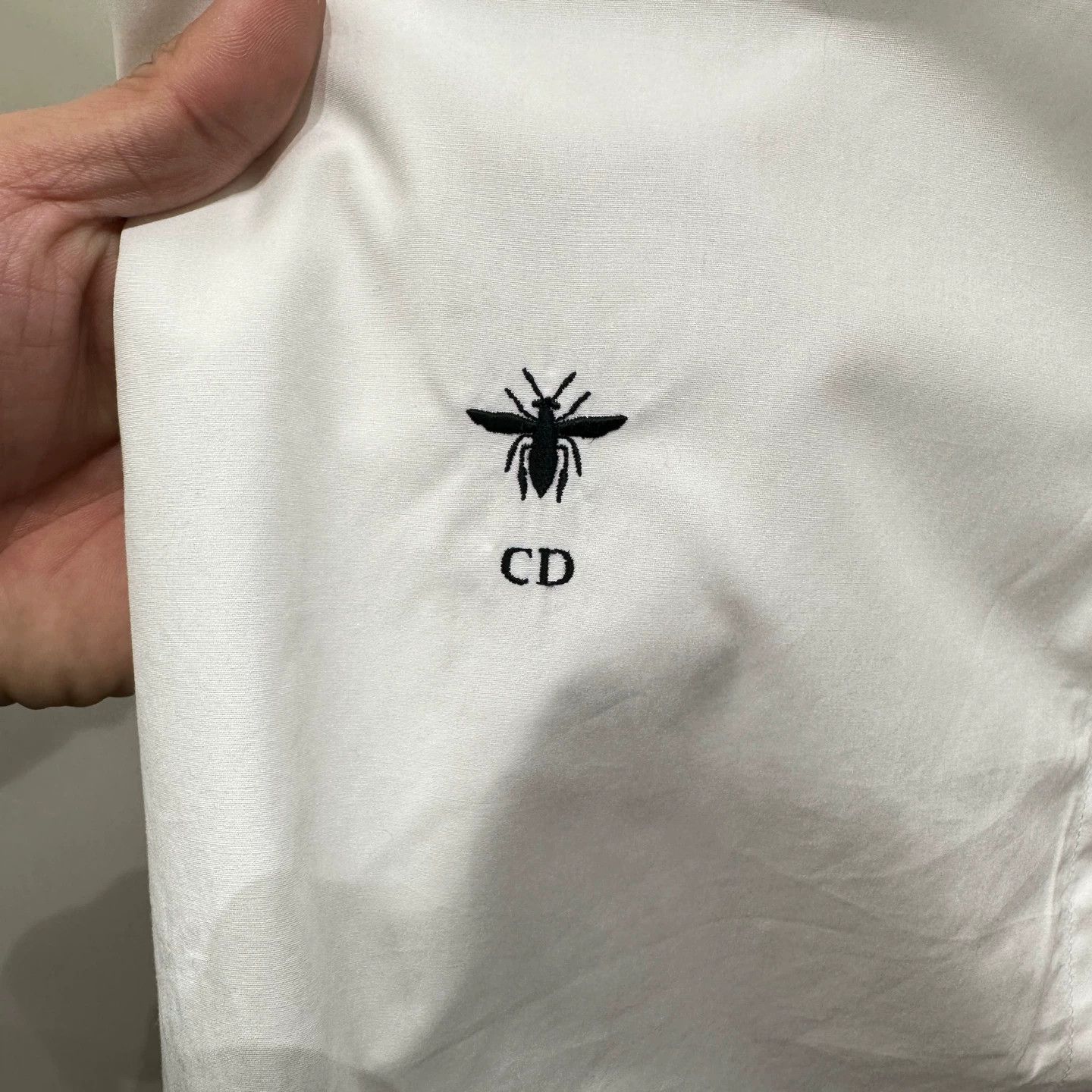 Christian Dior Monsieur Dior feb450 bee embroidery short-sleeve shirt 36 Size XS / US 0-2 / IT 36-38 - 6 Thumbnail