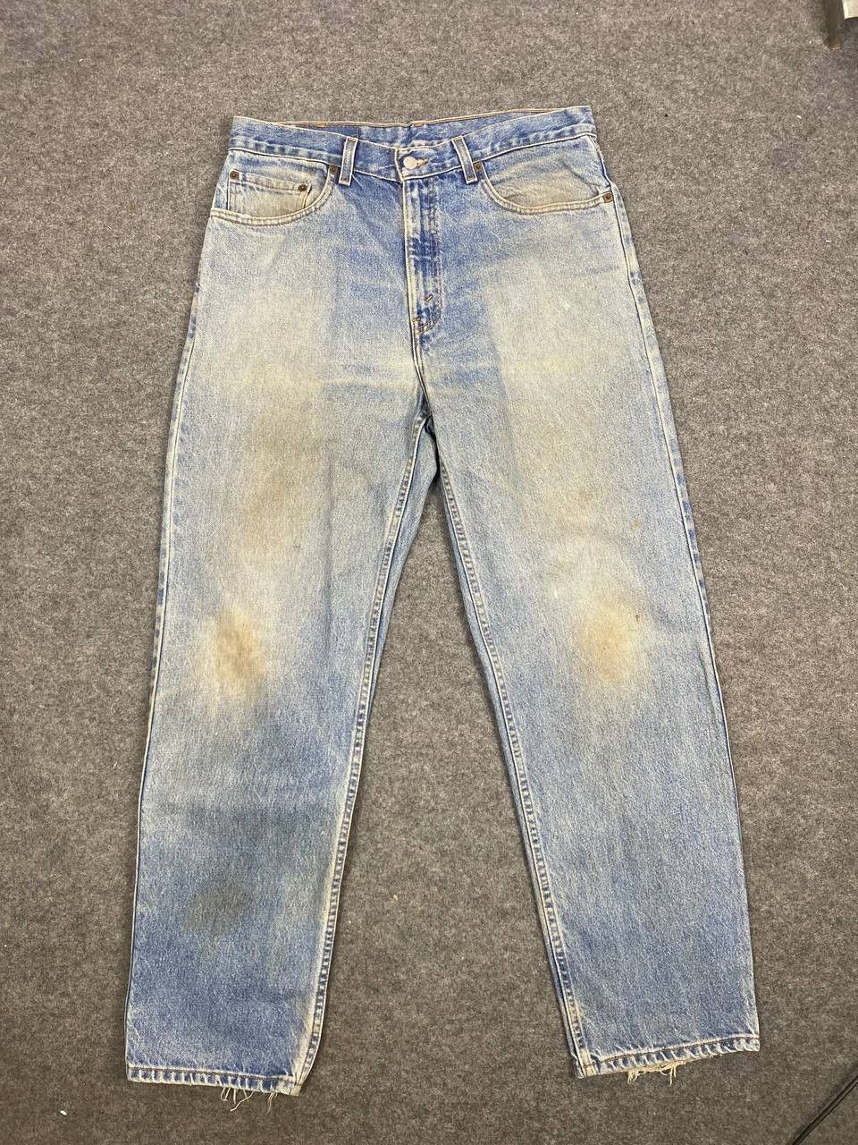 Levi's vintage levis relaxed straight leg nice design Size US 35 - 7 Thumbnail