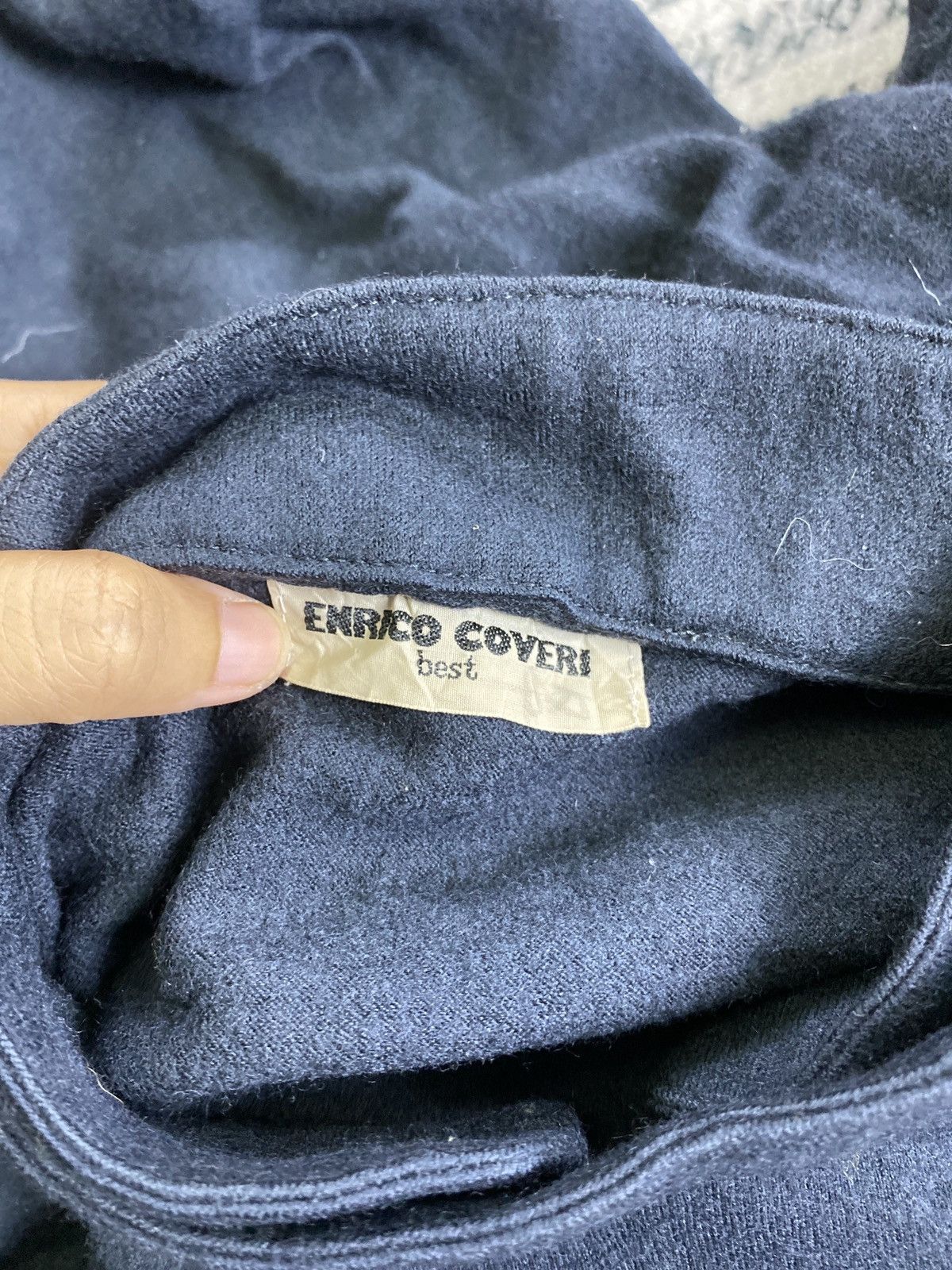 Enrico Coveri Vintage Enrico Coveri Cotton Plain Longsleeve Shirt Size M / US 6-8 / IT 42-44 - 10 Thumbnail