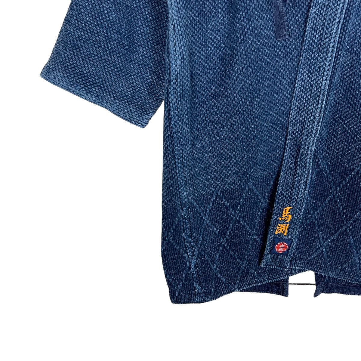 Indigo × Japanese Brand 🔥 1960s VINTAGE INDIGO KENDO KIMONO CARDIGAN Size US M / EU 48-50 / 2 - 5 Thumbnail