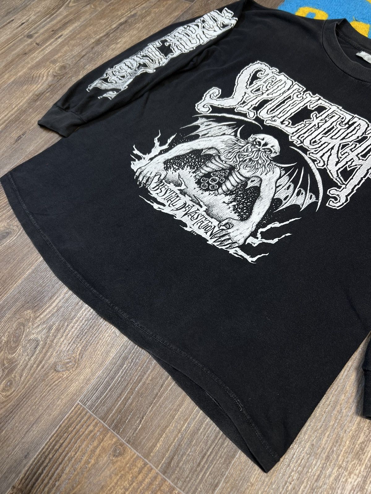 Band Tees 1992 Vintage Sepultura Bestial Devastation Long Sleeve Shirt Size US XL / EU 56 / 4 - 13 Thumbnail