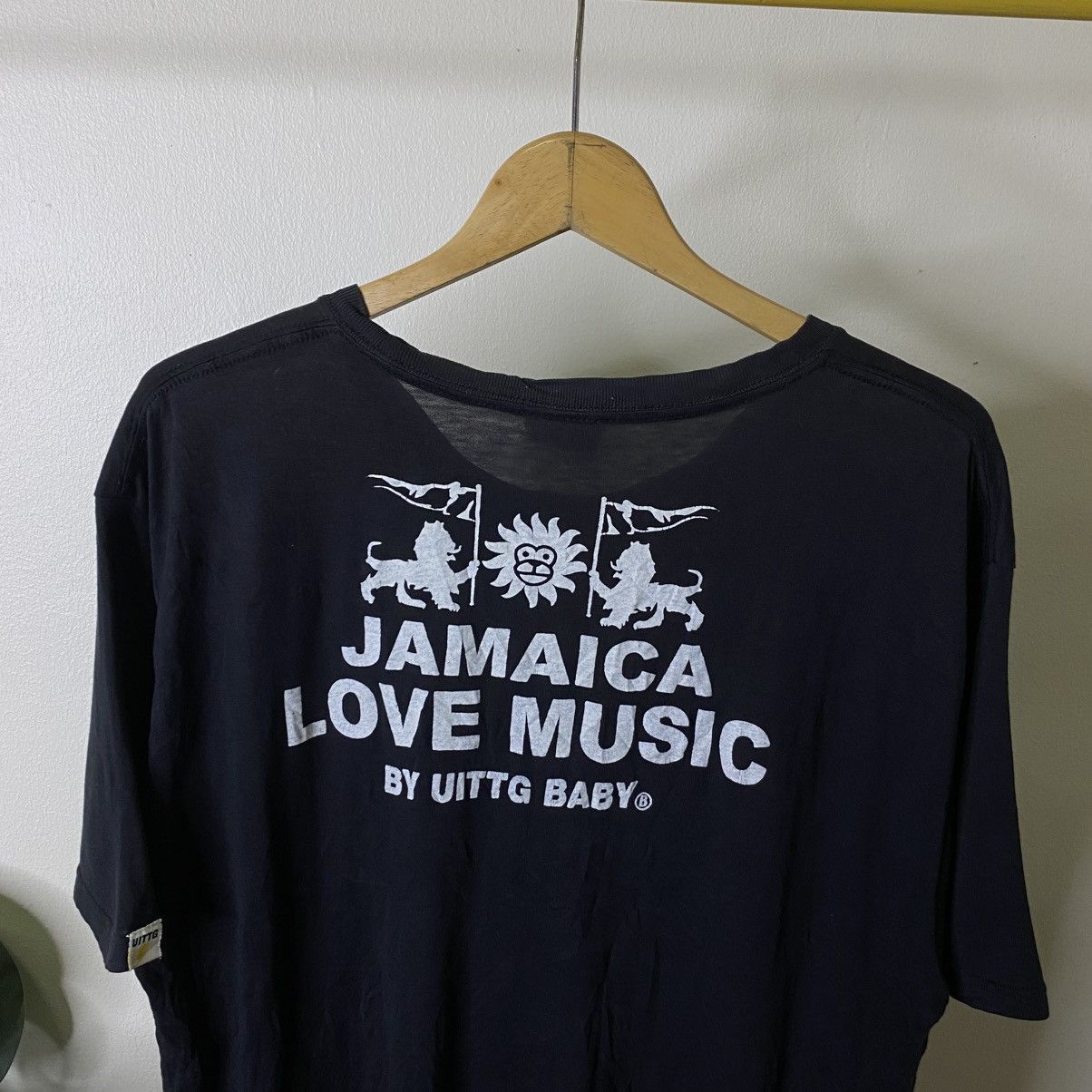 Japanese Brand UITTG Baby Bathing Ape Style Parody Bob Marley T Shirt Size US L / EU 52-54 / 3 - 8 Thumbnail