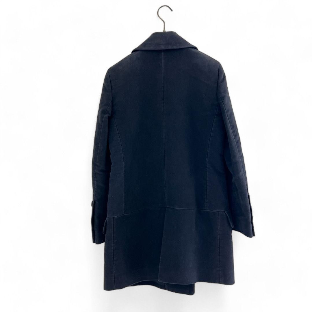 Helmut Lang Helmut Lang - M AW98 Moleskin Pea Coat Vintage Black Size US M / EU 48-50 / 2 - 3 Thumbnail