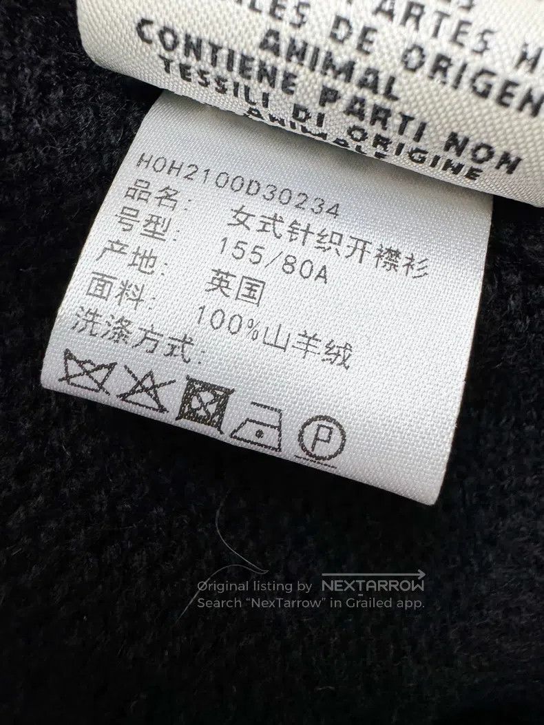 Hermes Hermes Black and White Long Cashmere Open Cardigan Coat Size XXS / US 00 / IT 34 - 6 Thumbnail