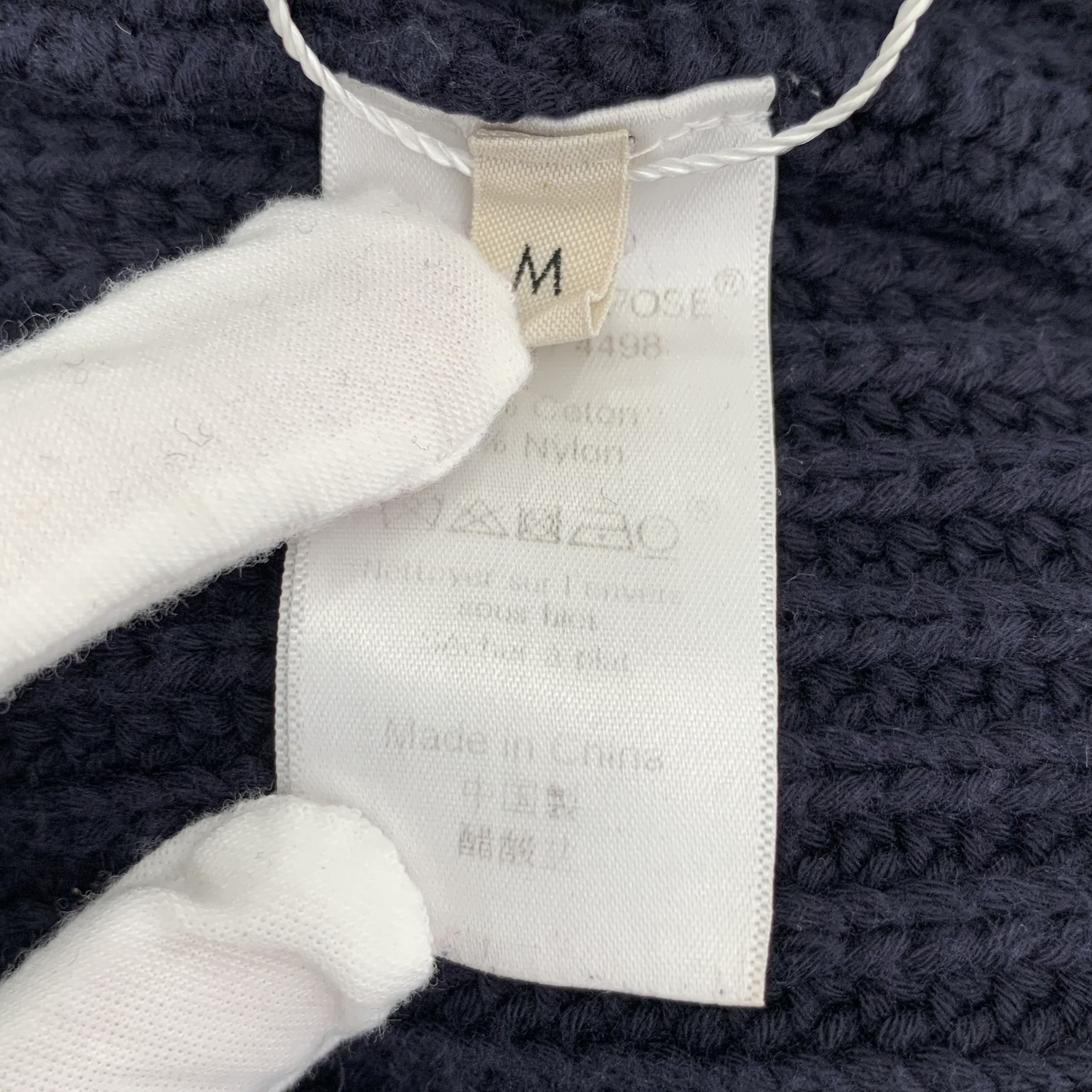 Celine Celine Navy Cotton Crewneck Knit Sweater (Size M) Size M / US 6-8 / IT 42-44 - 5 Thumbnail