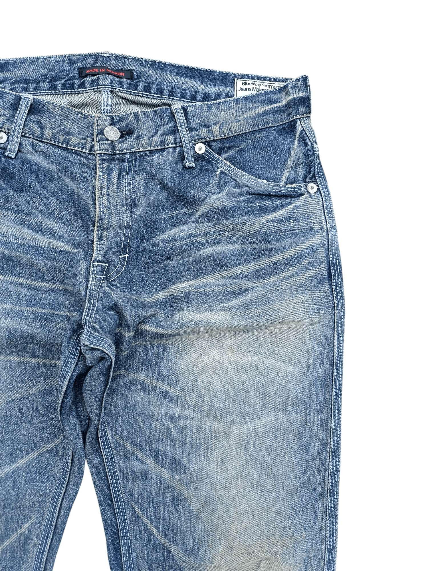 Other VINTAGE 💥 BLUEWAY GARMENTS JEANS BLEACH STYLE JEANS Size US 34 / EU 50 - 5 Thumbnail
