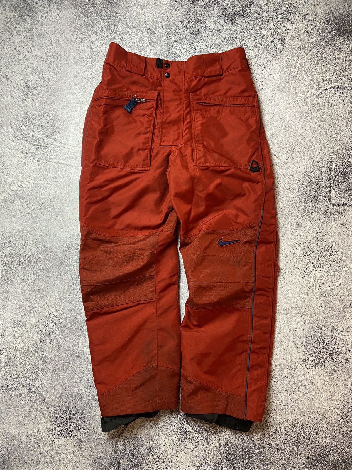 Nike ACG Vintage Nike ACG Snow Ski Pants Red Outer Layer 3 Rare Sport Size US 32 / EU 48 - 1 Thumbnail