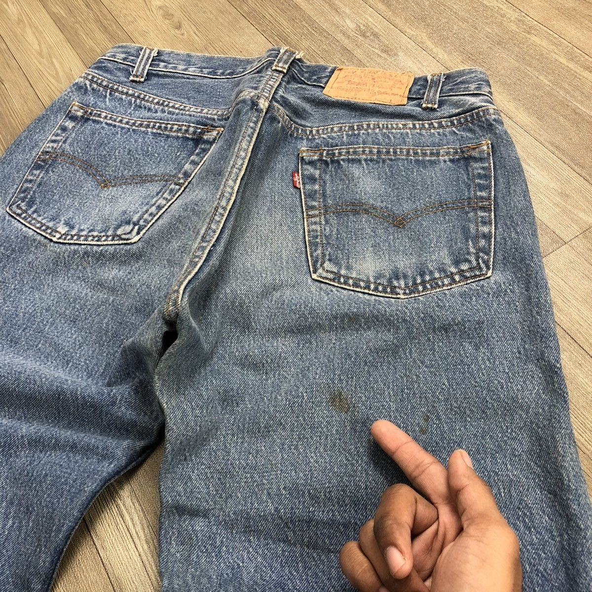 Levi's × Levi's Vintage Clothing × Vintage 🇺🇸 1980s Levis Strauss 501 #522 Faded Blue Jeans Size US 30 / EU 46 - 9 Thumbnail