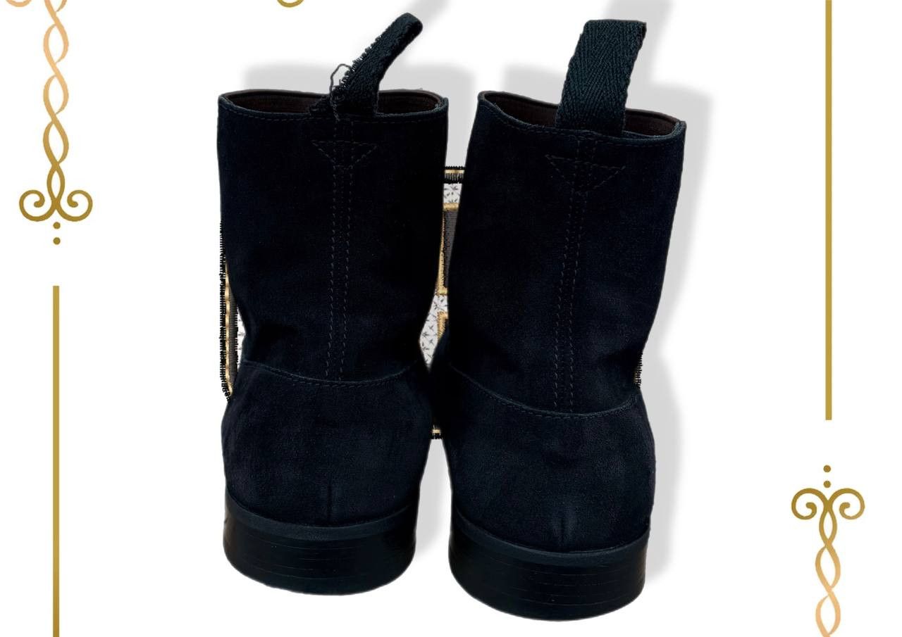 Miu Miu Miu Miu Black Suede Leather Almond Toe Men's Chelsea Boots Size US 10 / EU 43 - 4 Thumbnail