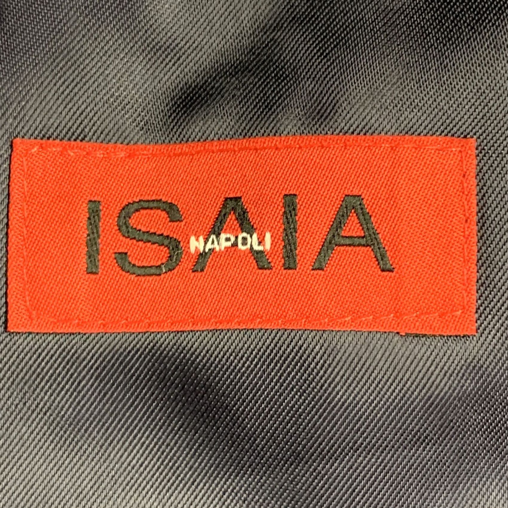 Isaia ISAIA Size 40 Regular Navy White Woven Wool Notch Lapel Sport Coat Size US XXS / EU 40 - 7 Thumbnail
