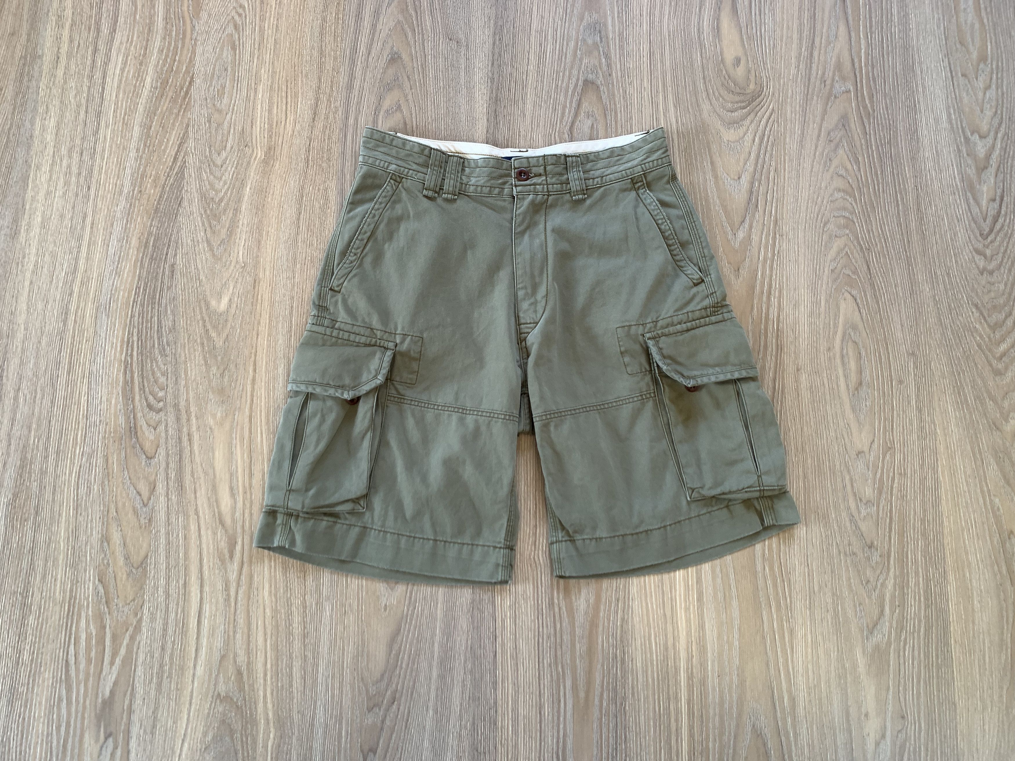 Polo Ralph Lauren Mens Polo Ralph Lauren Vintage Y2K Military Cargo Shorts Size US 31 - 1 Thumbnail