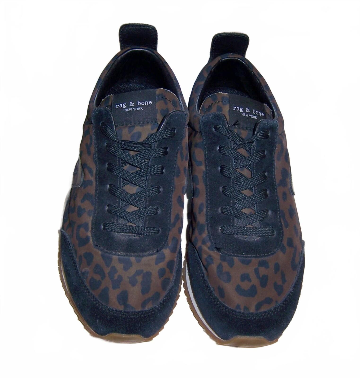 Rag & Bone Rag & Bone Retro Runner Sneakers - Dark Cheetah - Wms 9M Size US 9 / IT 39 - 4 Thumbnail