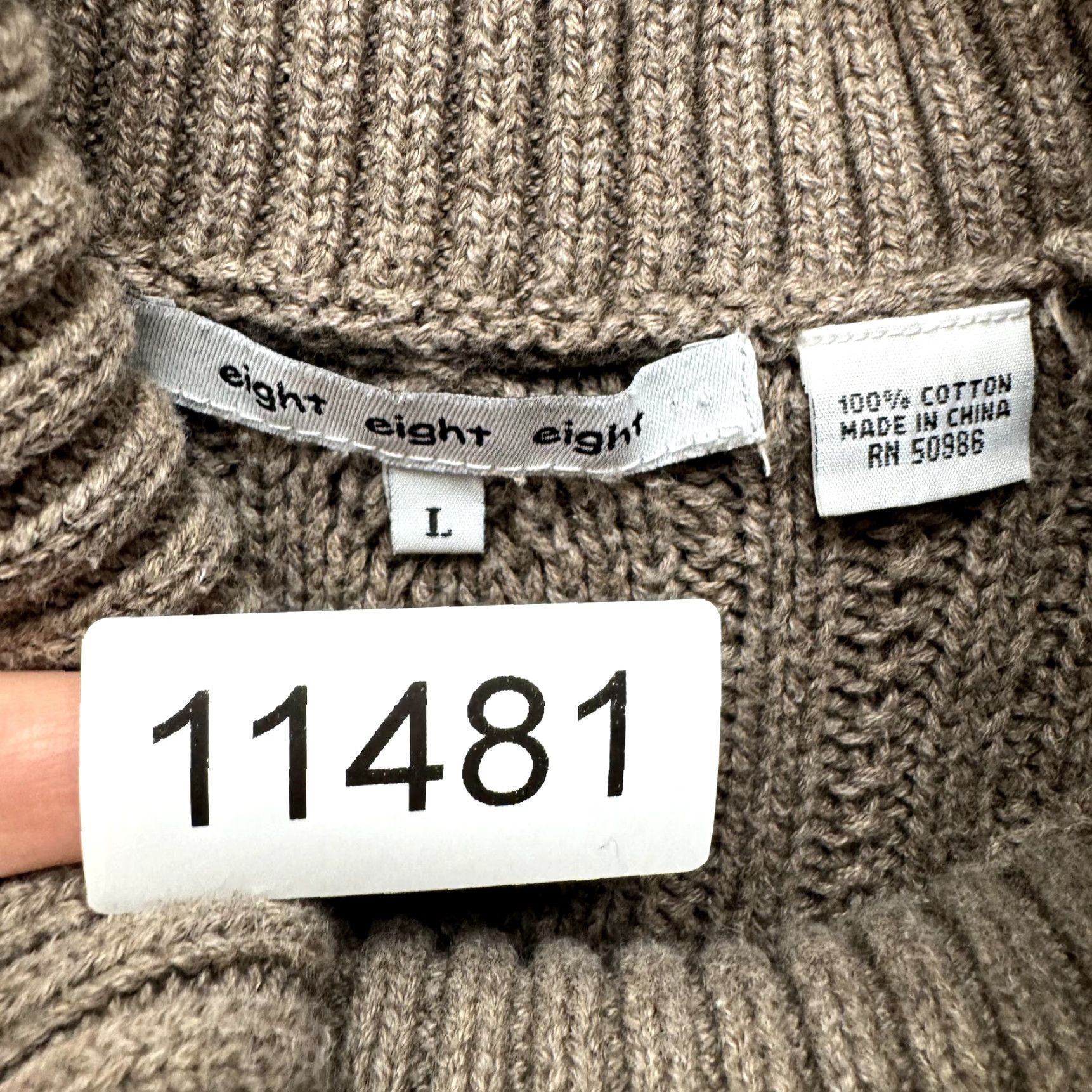 Vintage Y2K Vintage Turtleneck Vest Sweater Top L Cable Knit Chunky Fairy Grunge Hoodie? Size L / US 10 / IT 46 - 5 Thumbnail