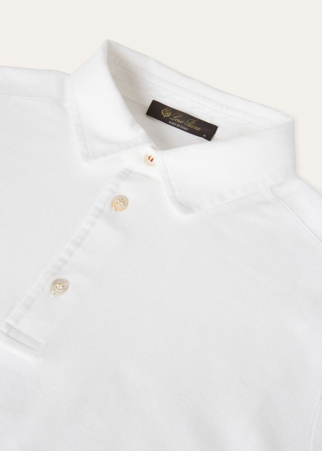 Loro Piana o1w1db10125 FAI1315 Polo Shirt in White Size US L / EU 52-54 / 3 - 2 Thumbnail