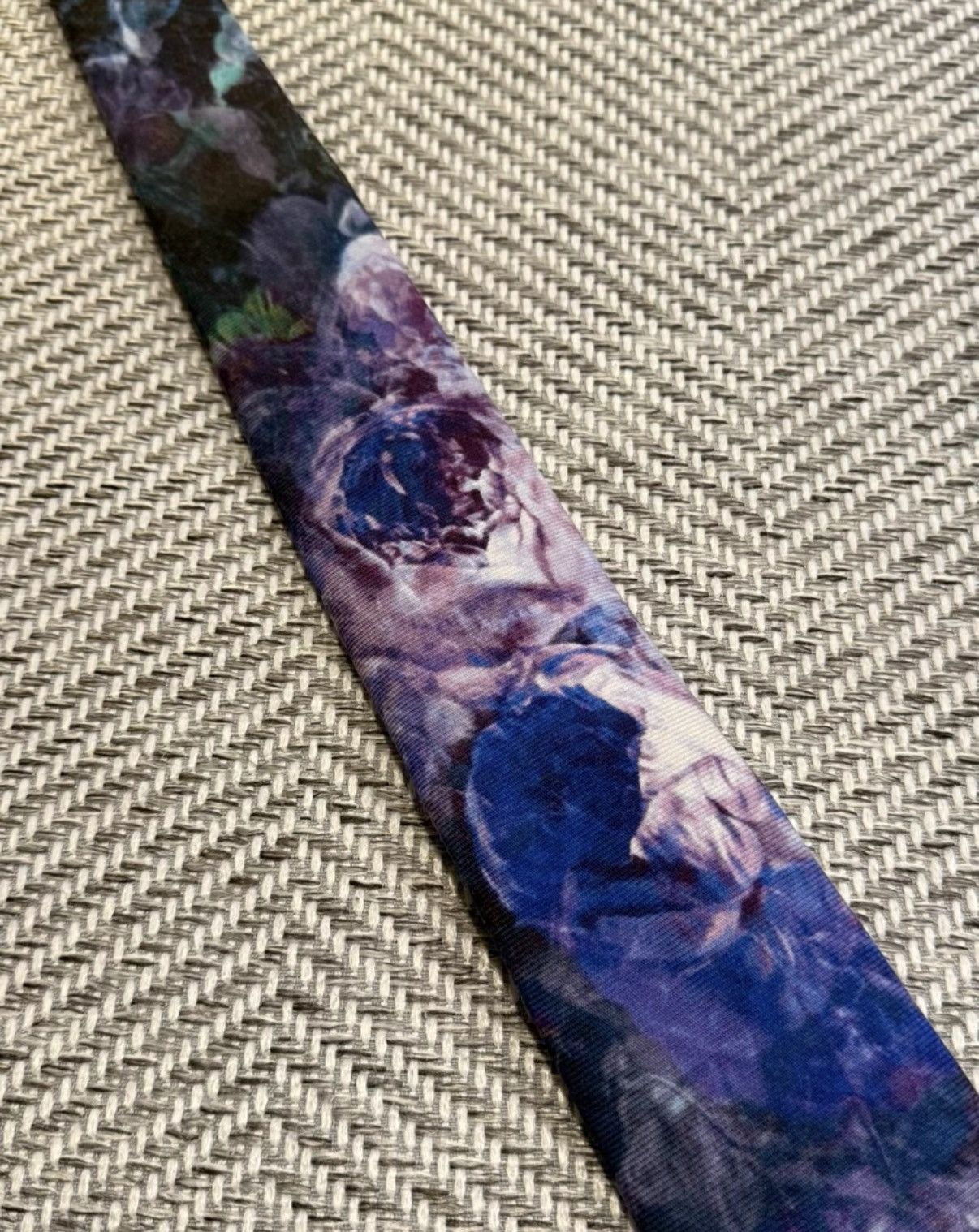 Lad Musician Lad Musician Blue Rose 20SS Floral Tie K24 Size ONE SIZE - 3 Thumbnail