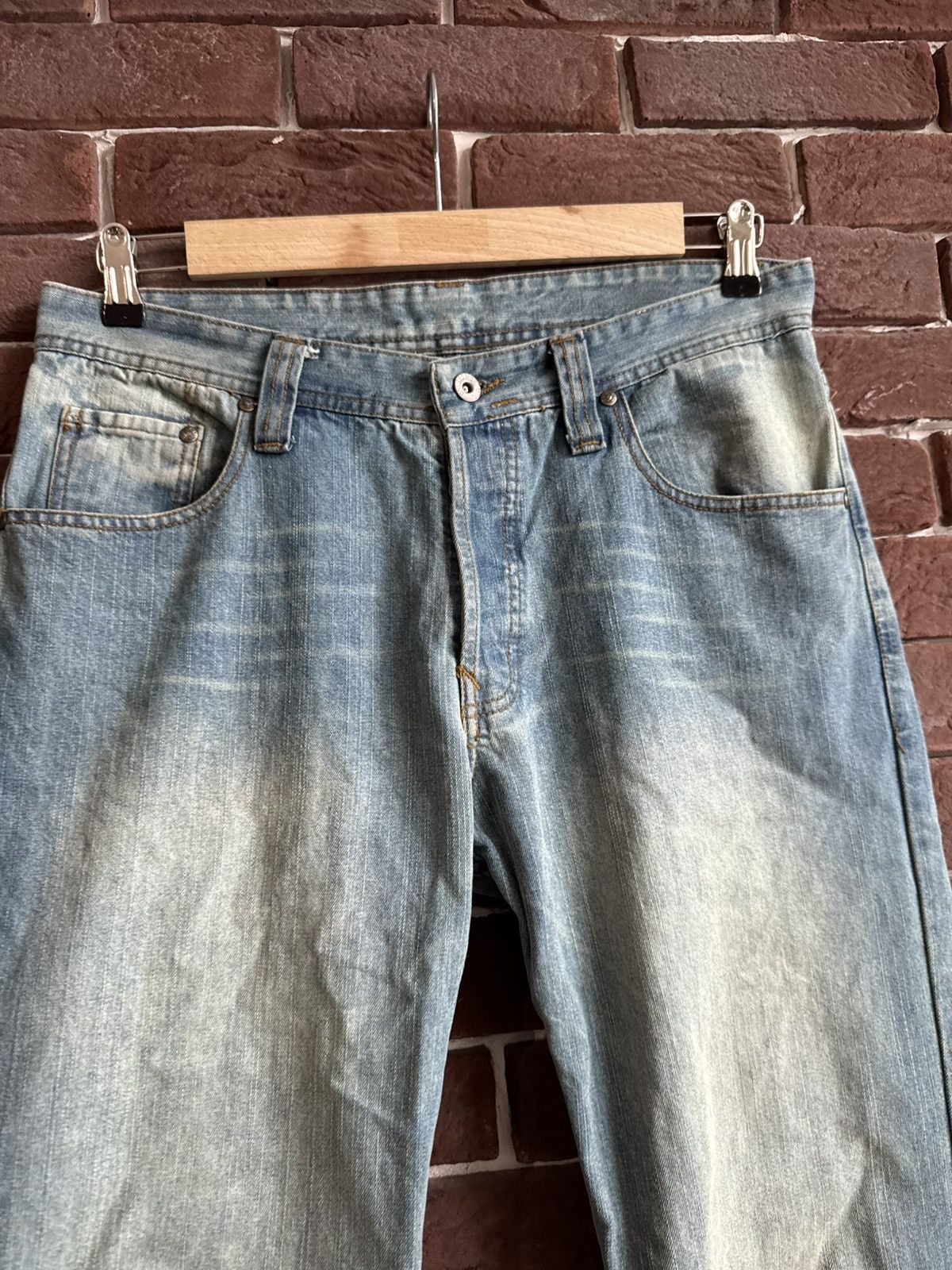 Diesel Vintage Y2k Rare Diesel Mud Wash Flared Jeans Pant Hype 32 Size US 32 / EU 48 - 7 Thumbnail